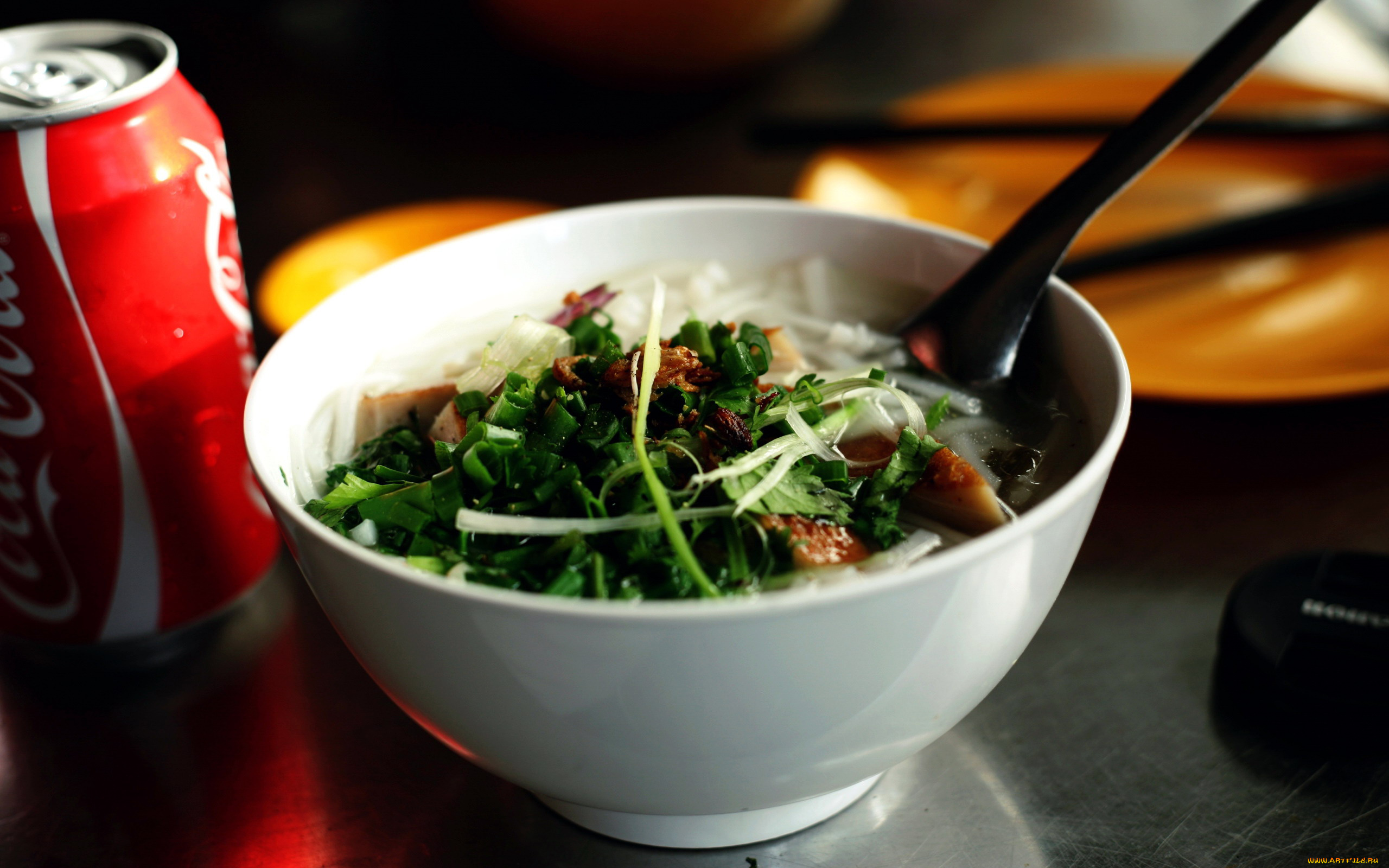 еда, первые, блюда, миска, кола, суп, банка