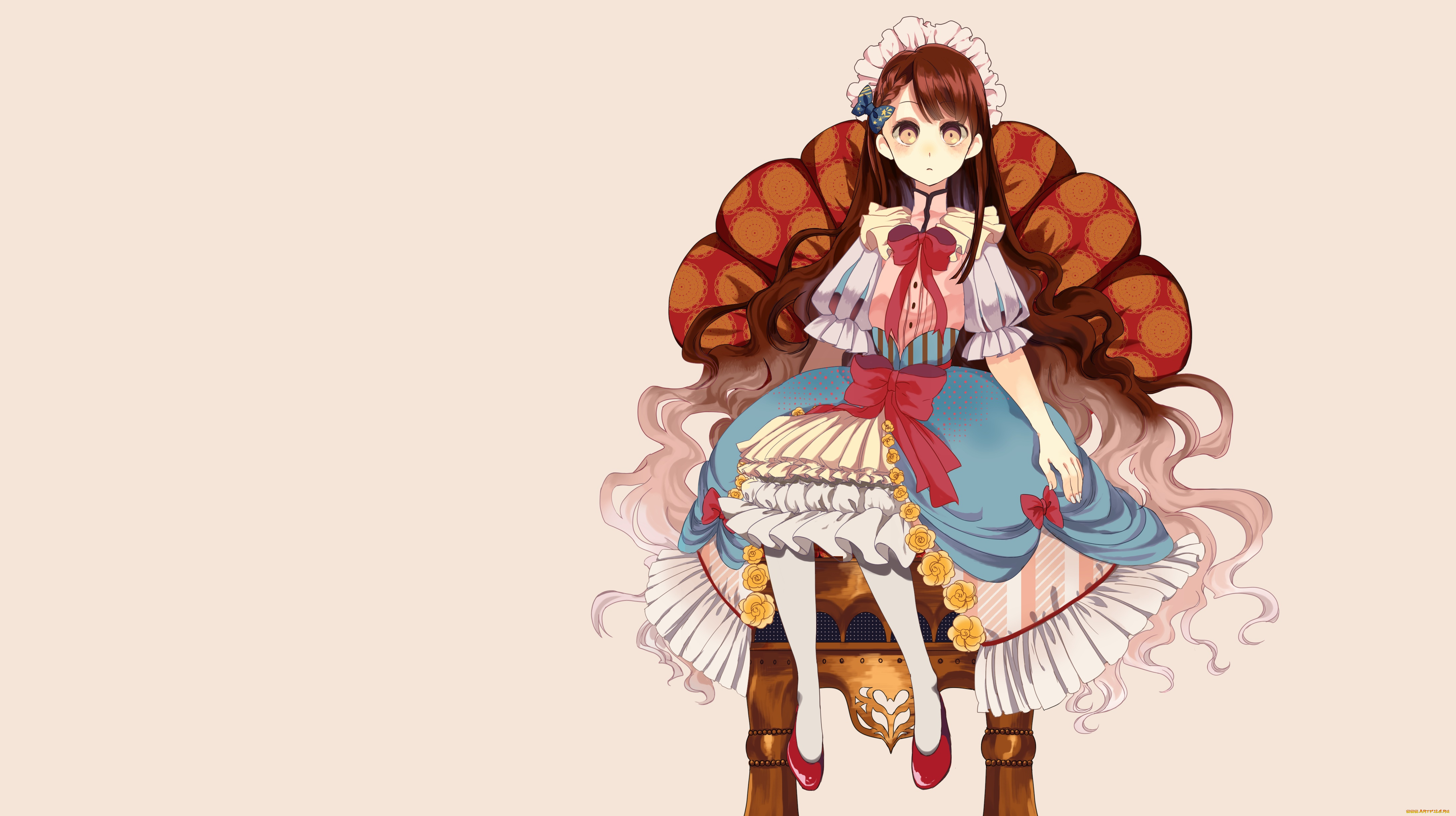 аниме, unknown, , другое, фон, взгляд, девушка