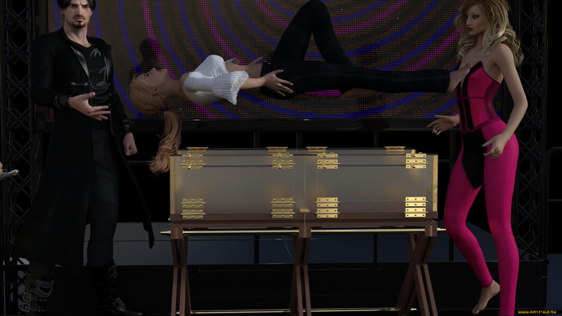 3д, графика, люди, , people, девушки, фон, взгляд