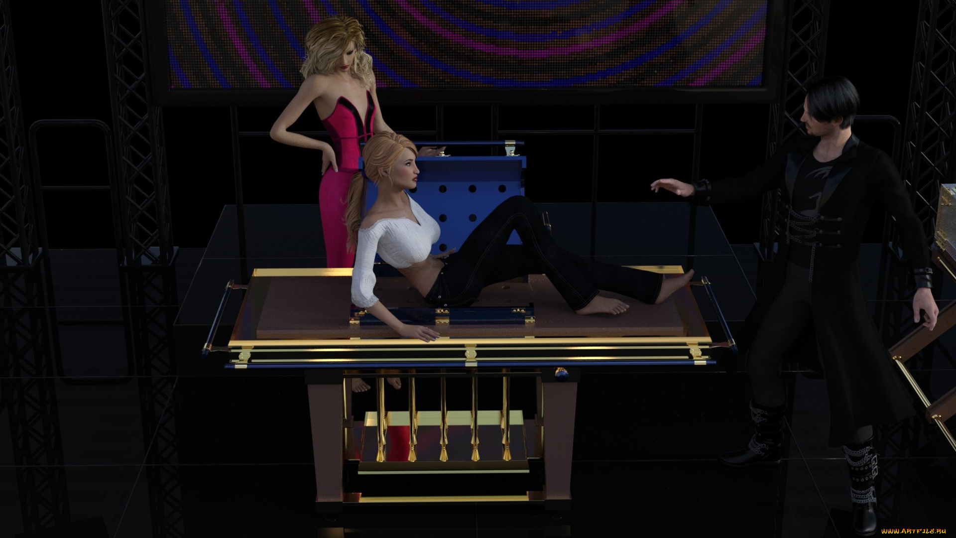 3д, графика, люди, , people, фон, взгляд, девушки