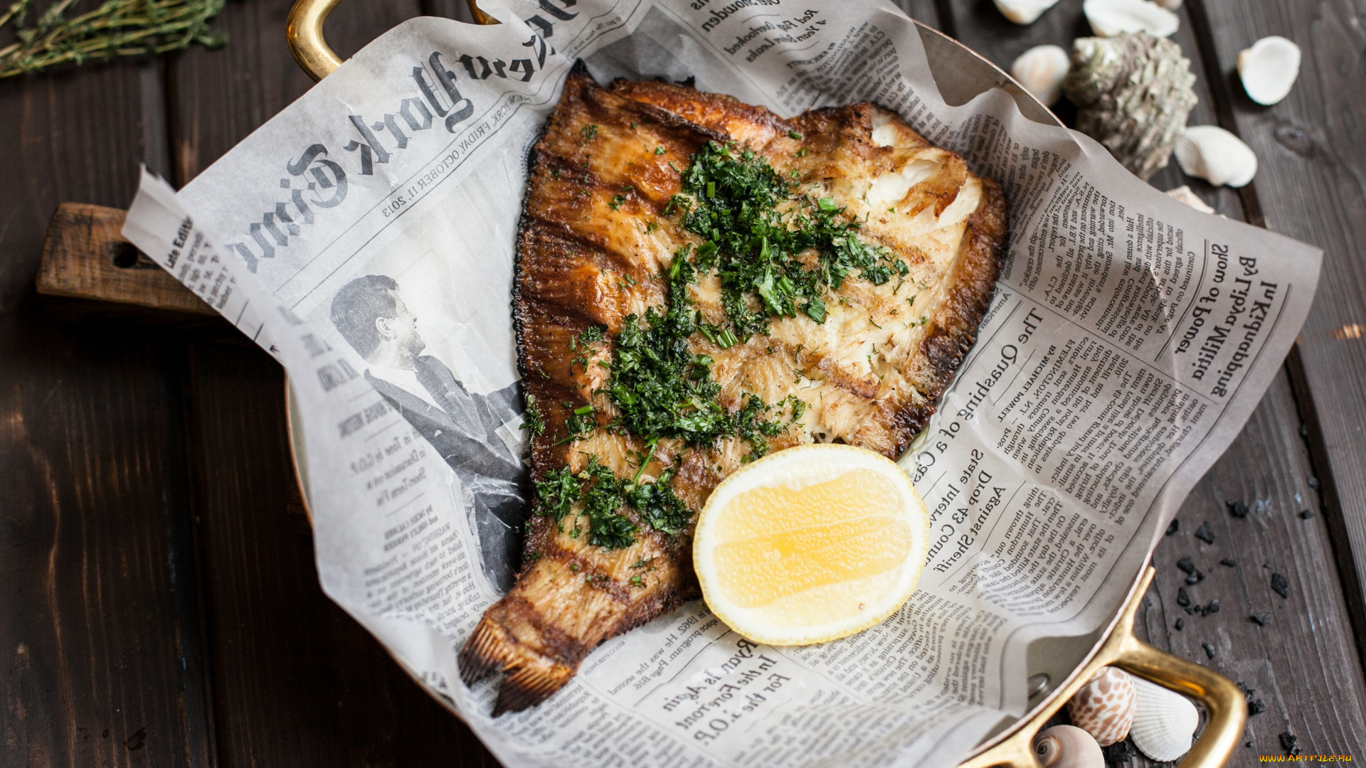 еда, рыба, , морепродукты, , суши, , роллы, бумага, зелень, лимон, запеченная