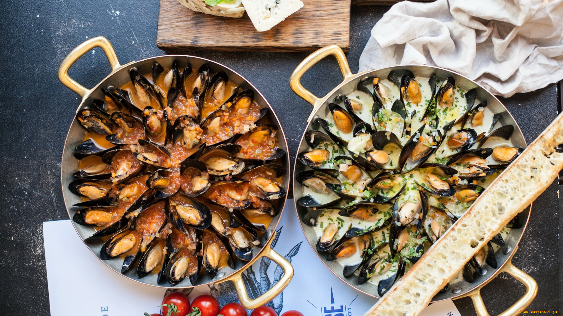 еда, рыба, , морепродукты, , суши, , роллы, мидии, сыр, томат, батон, морепродукты, блюдо