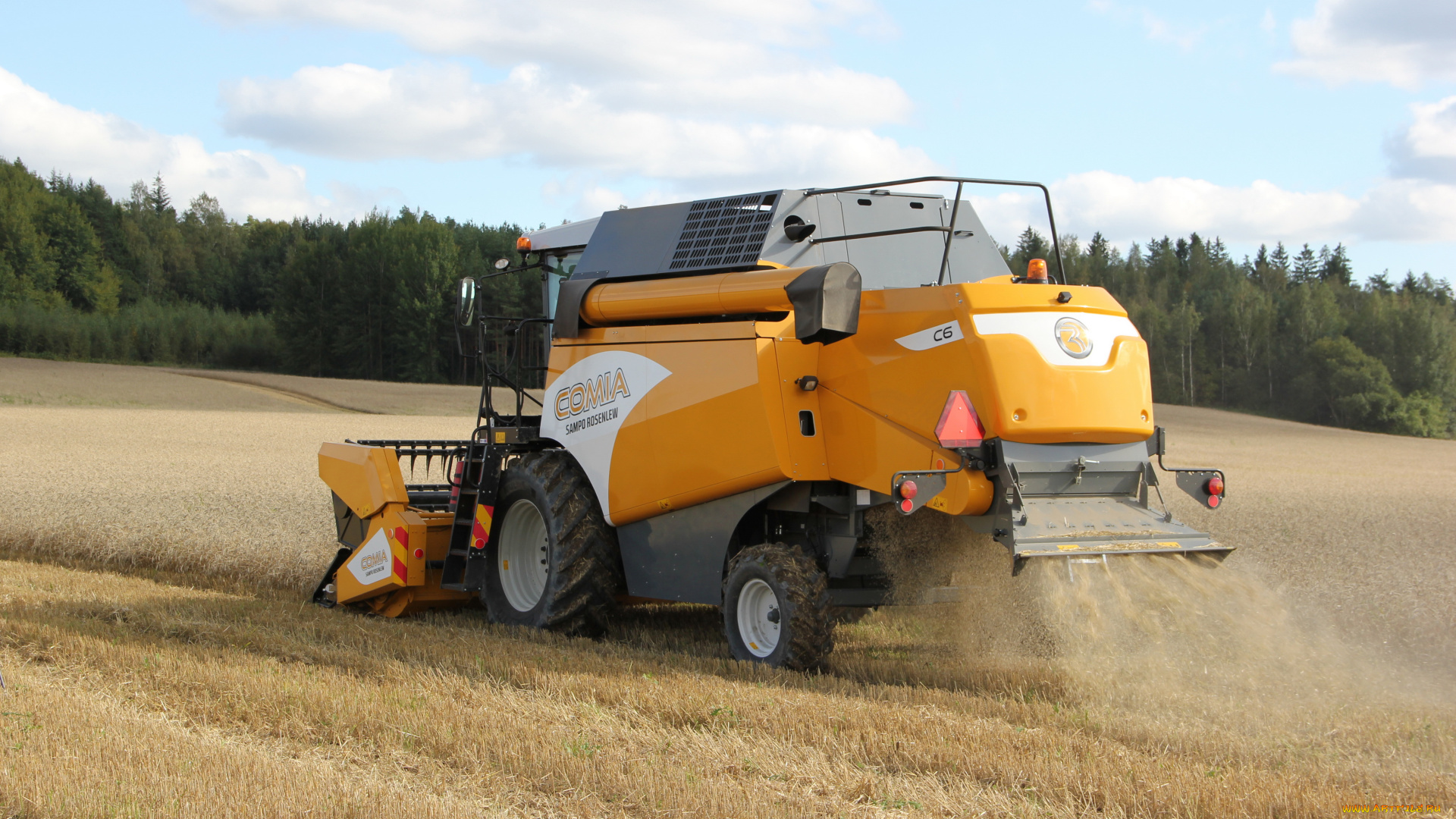 техника, комбайны, sampo