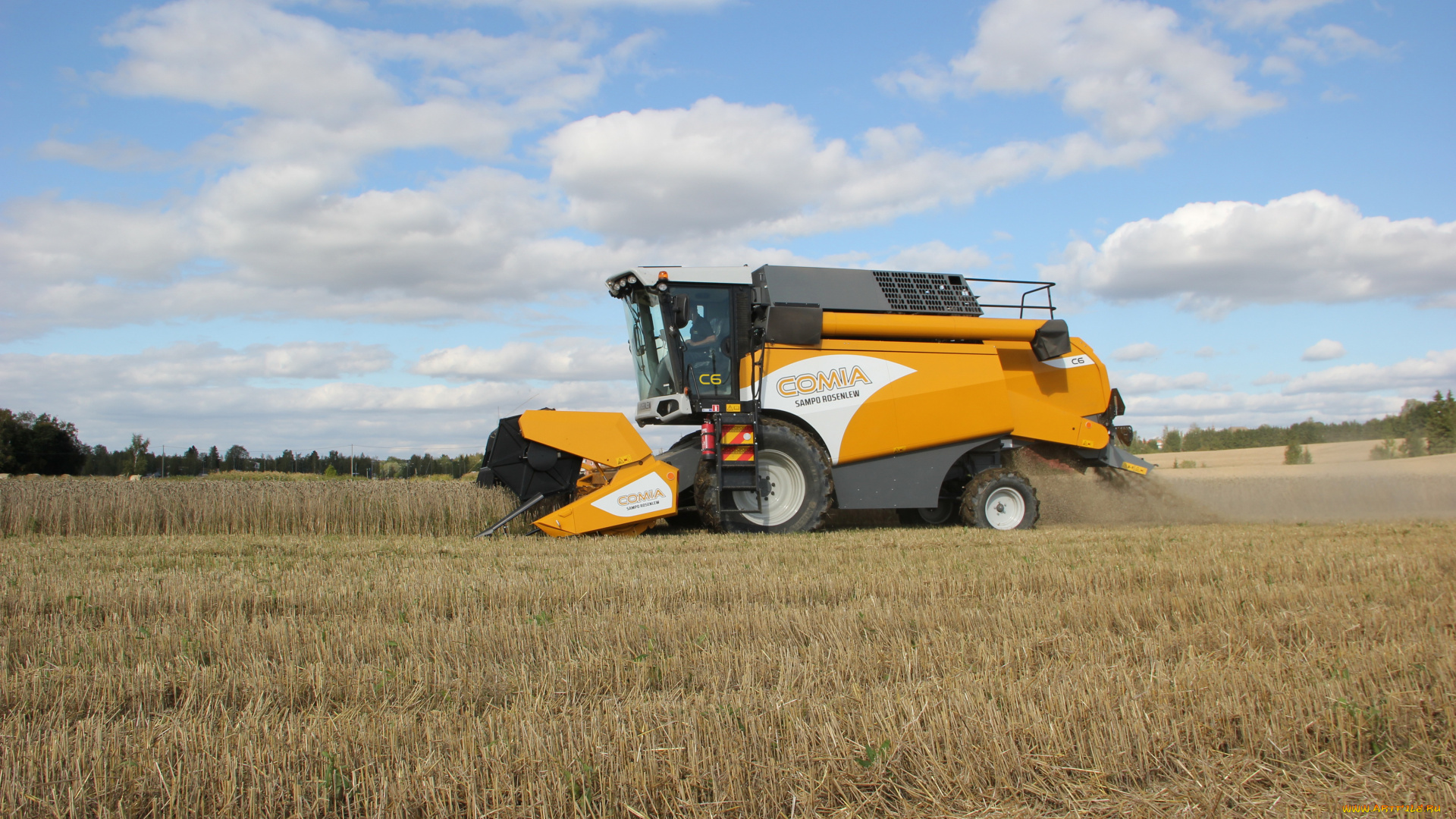 техника, комбайны, sampo