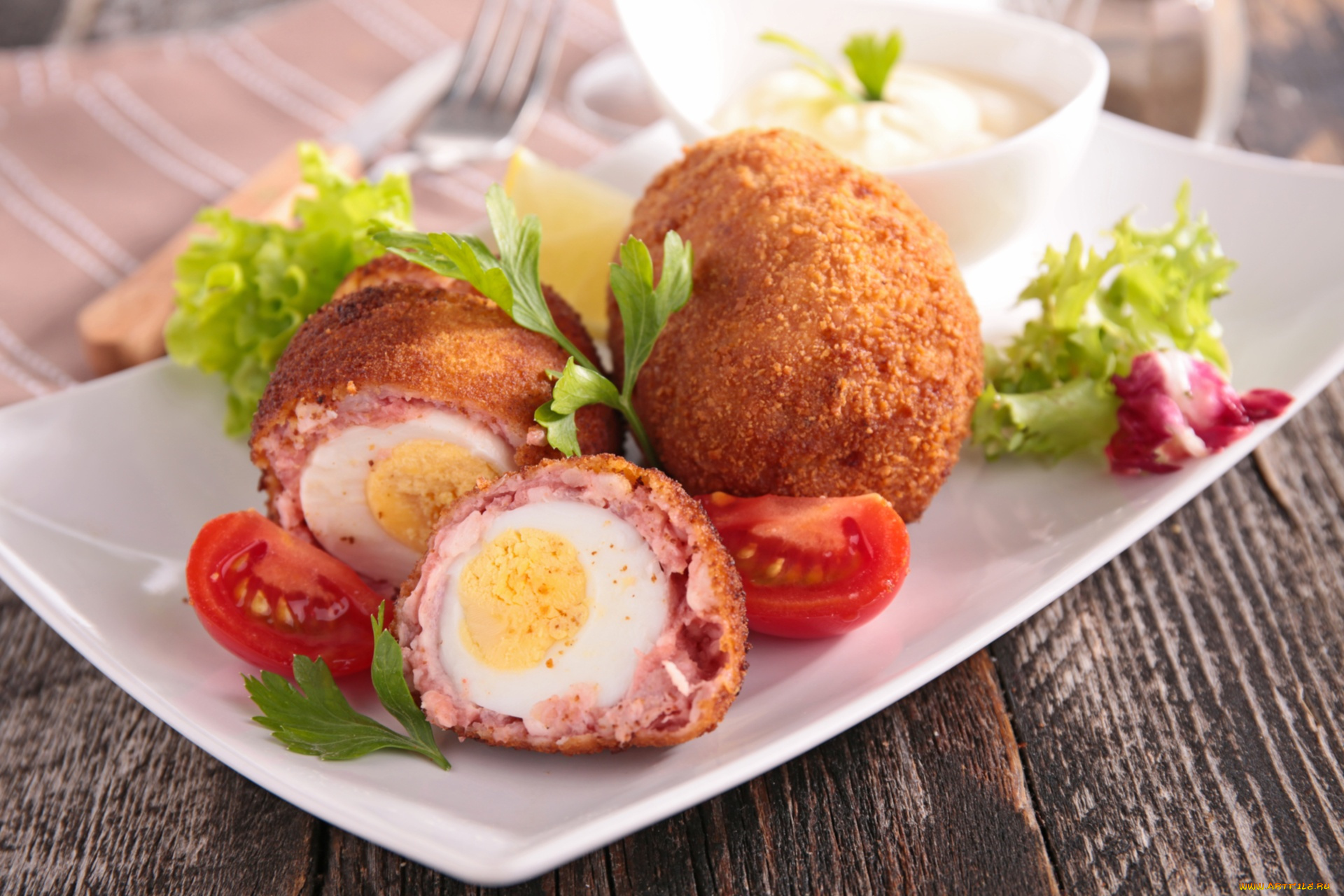 еда, мясные, блюда, помидор, шарик, яйца, мясной