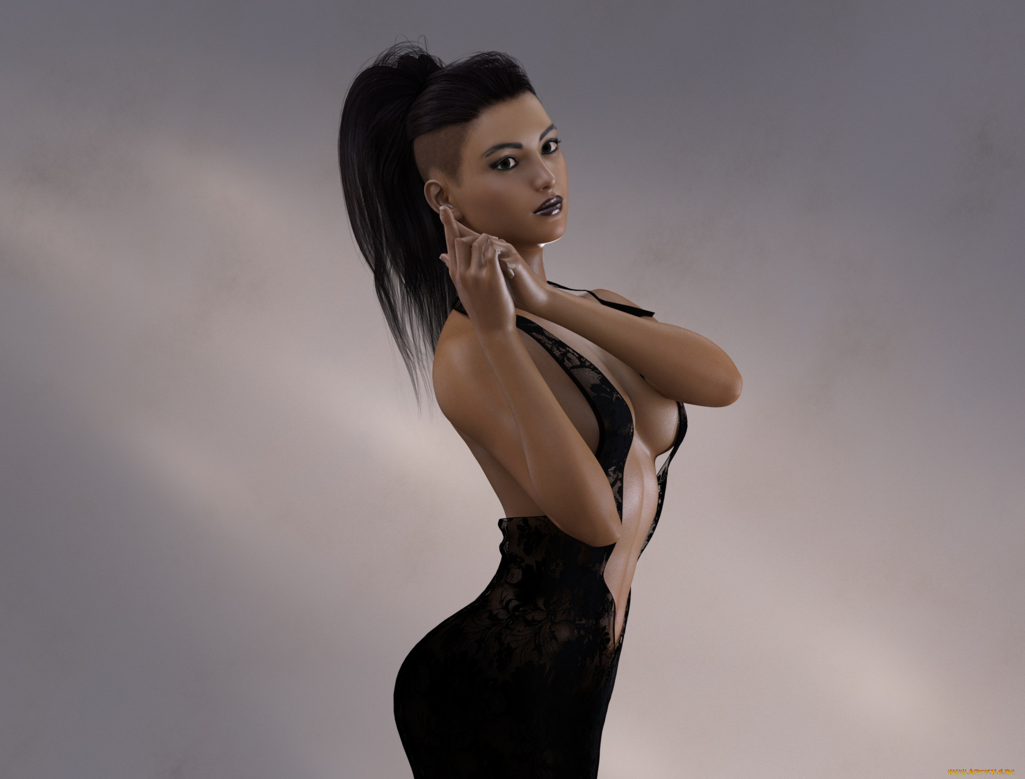 3д, графика, люди, , people, фон, взгляд, девушка