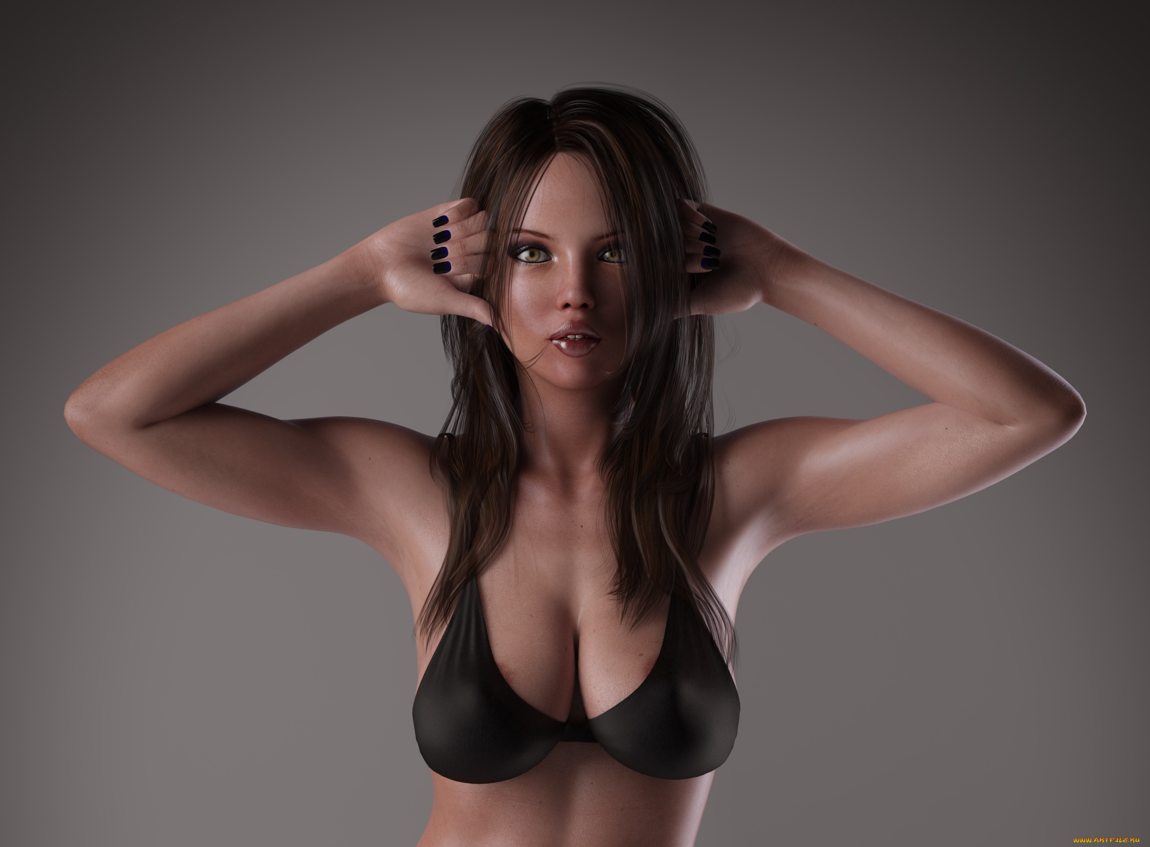 3д, графика, люди, , people, взгляд, девушка, фон