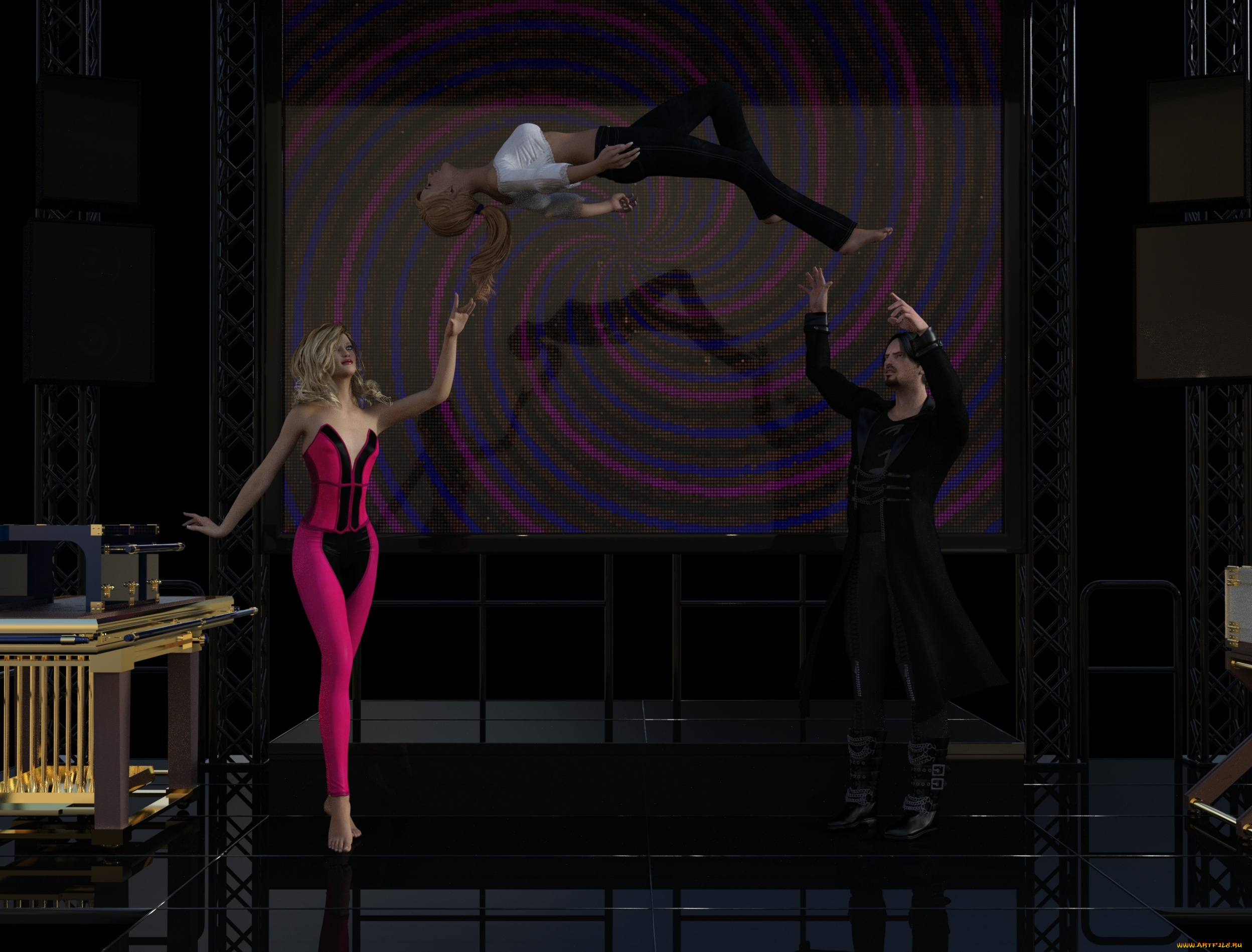 3д, графика, люди, , people, взгляд, девушки, фон