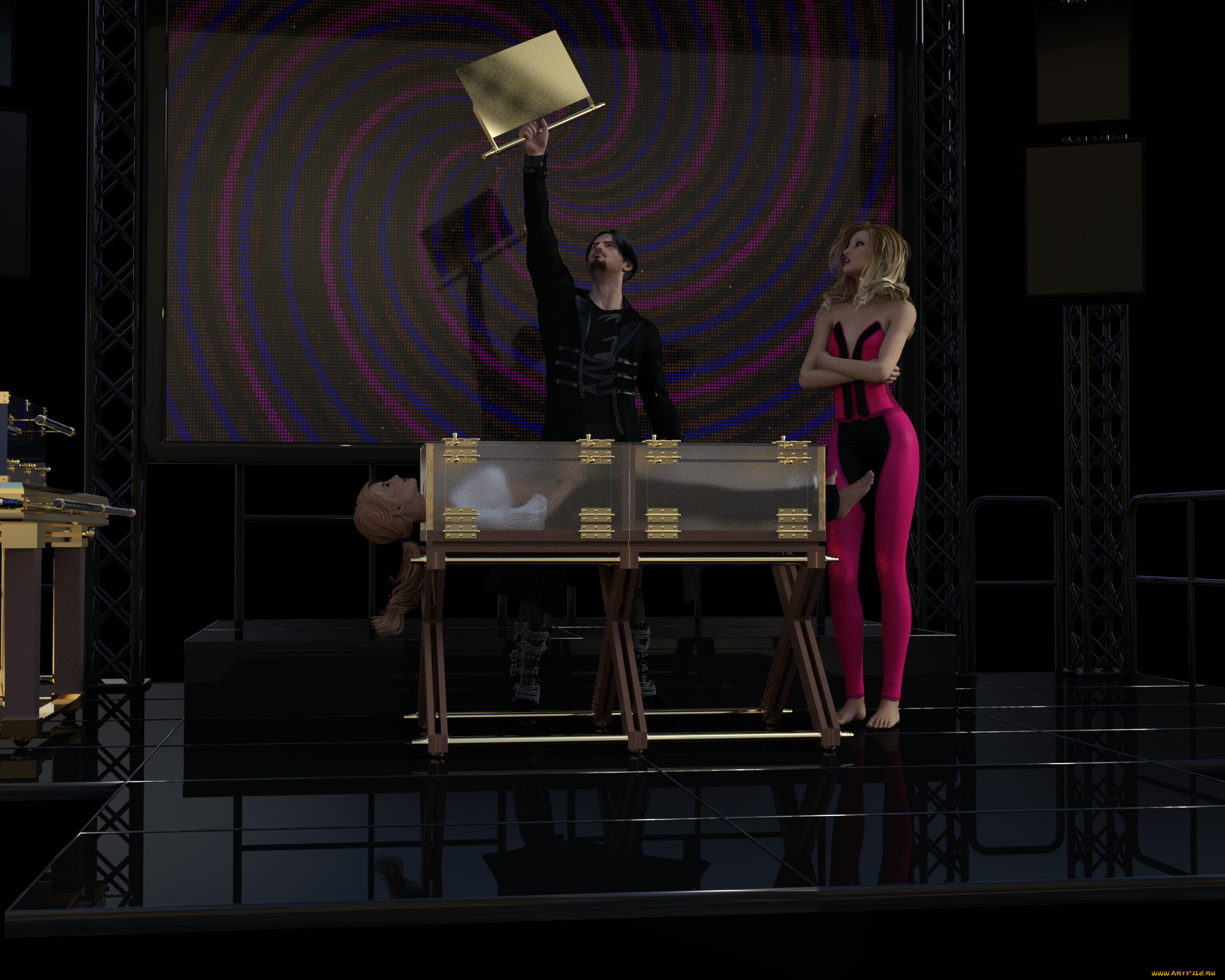 3д, графика, люди, , people, девушки, фон, взгляд