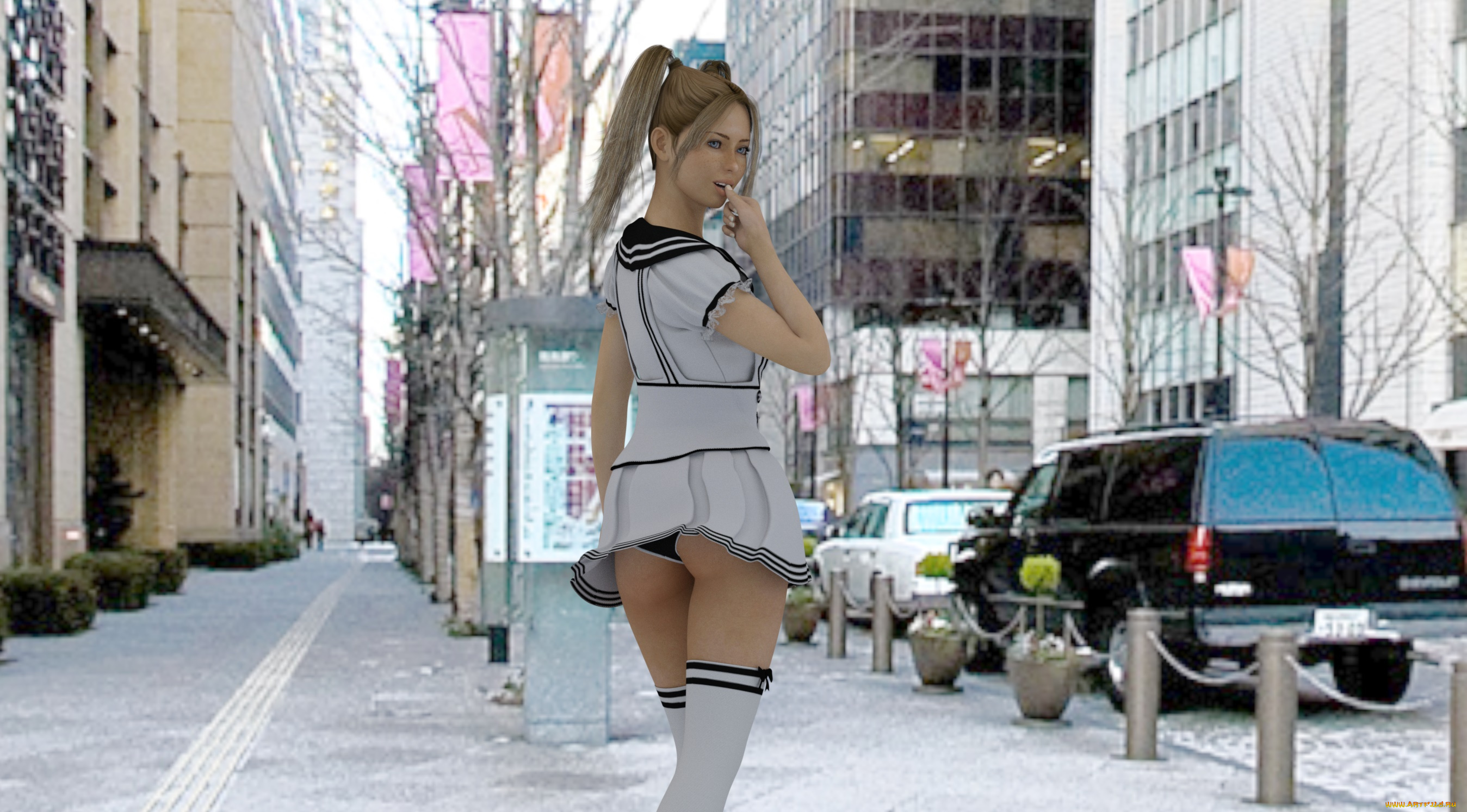 3д, графика, люди, , people, взгляд, девушка, фон