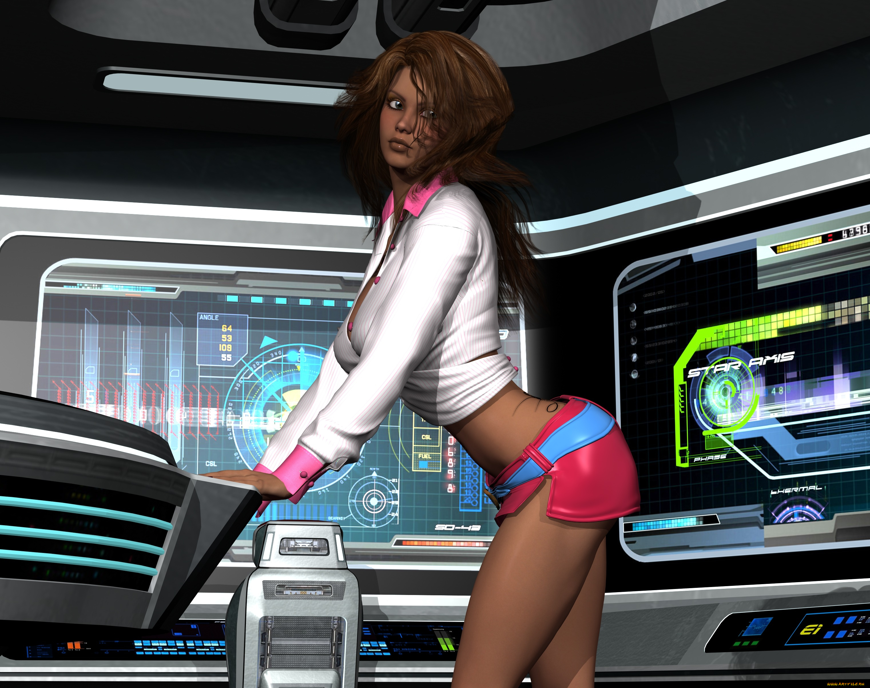 3д, графика, люди, , people, взгляд, фон, девушка