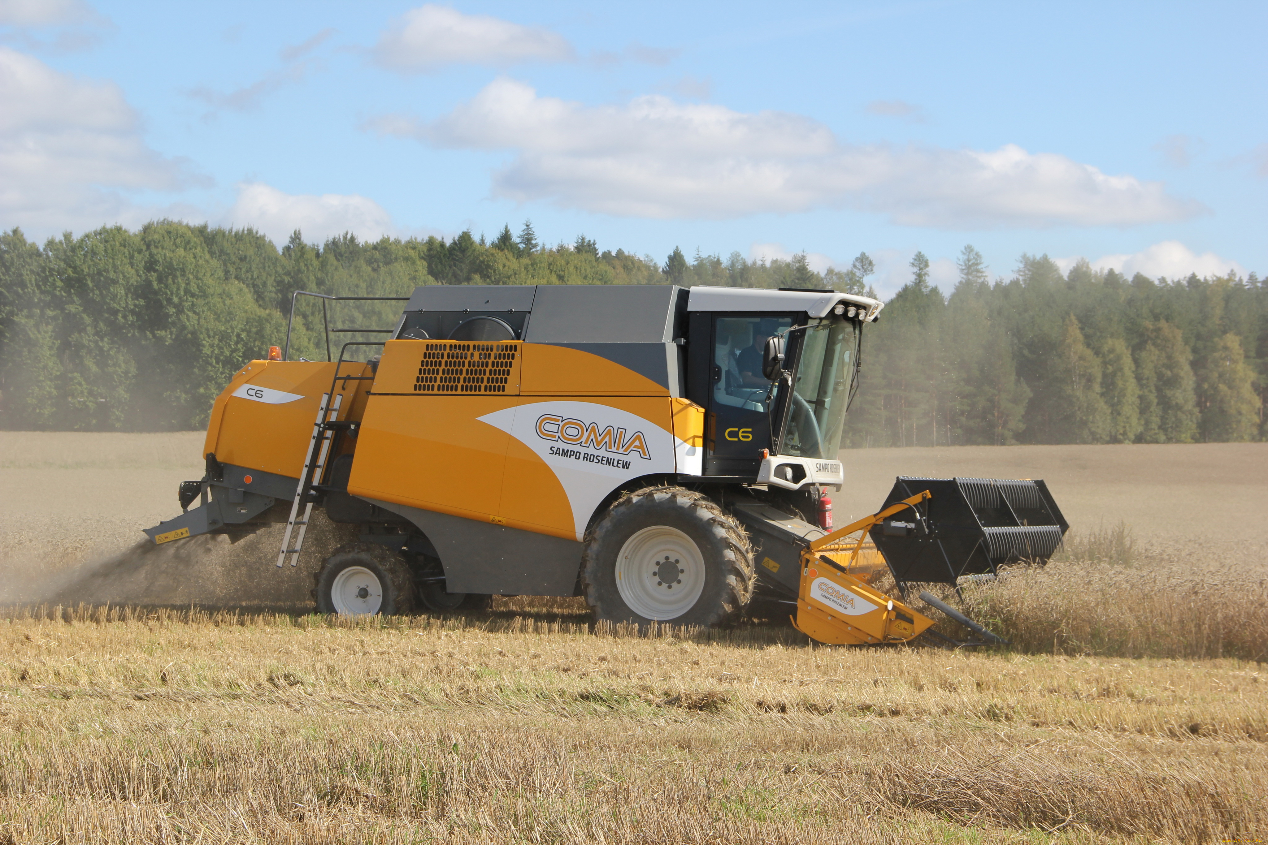 техника, комбайны, sampo