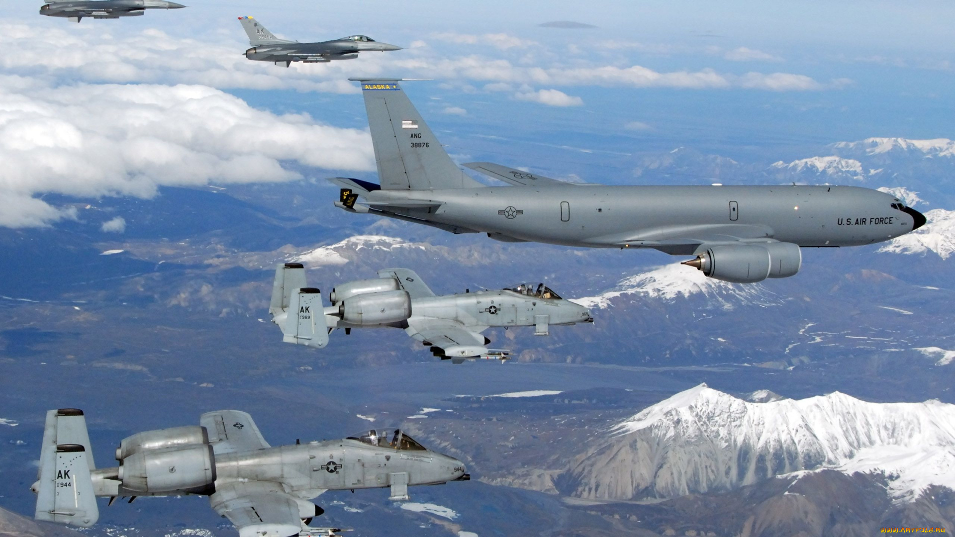 авиация, разные, вместе, авиационная, группа, истребитель, военная, сопровождение