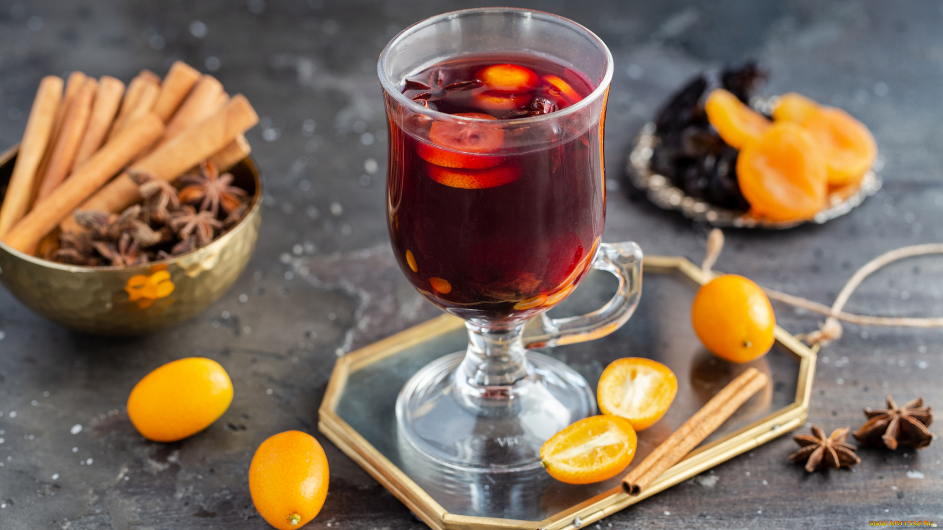 еда, напитки, , Чай, корица, кумкват, чай