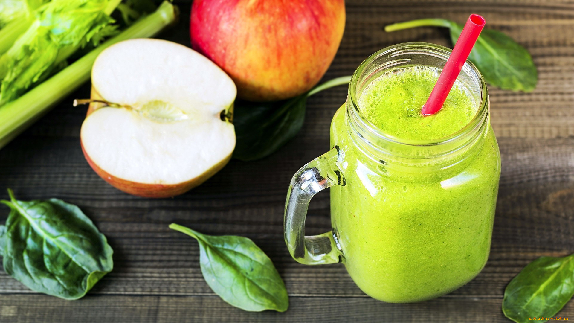 еда, напитки, , сок, шпинат, яблоки, сок