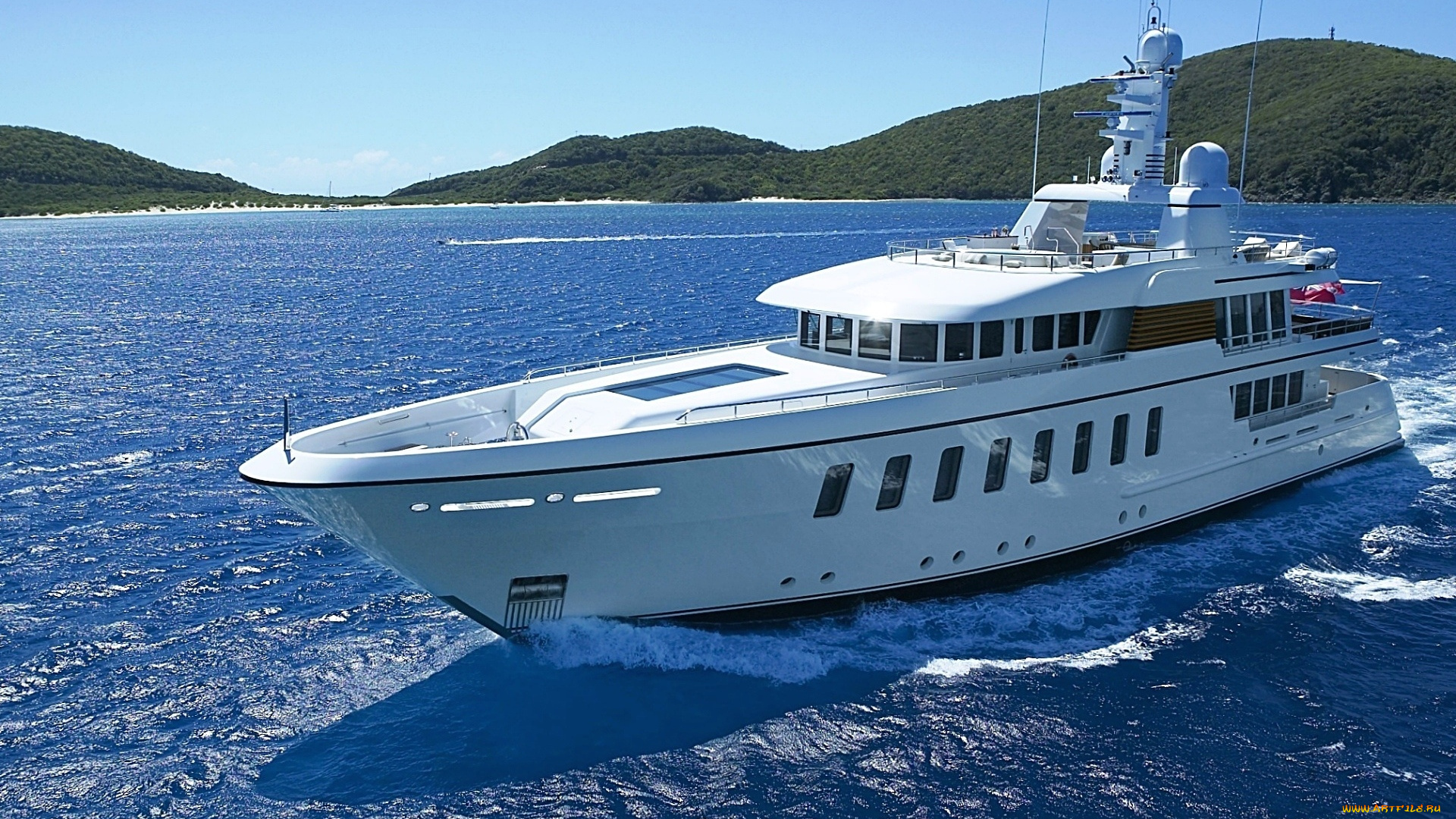 корабли, Яхты, берег, море