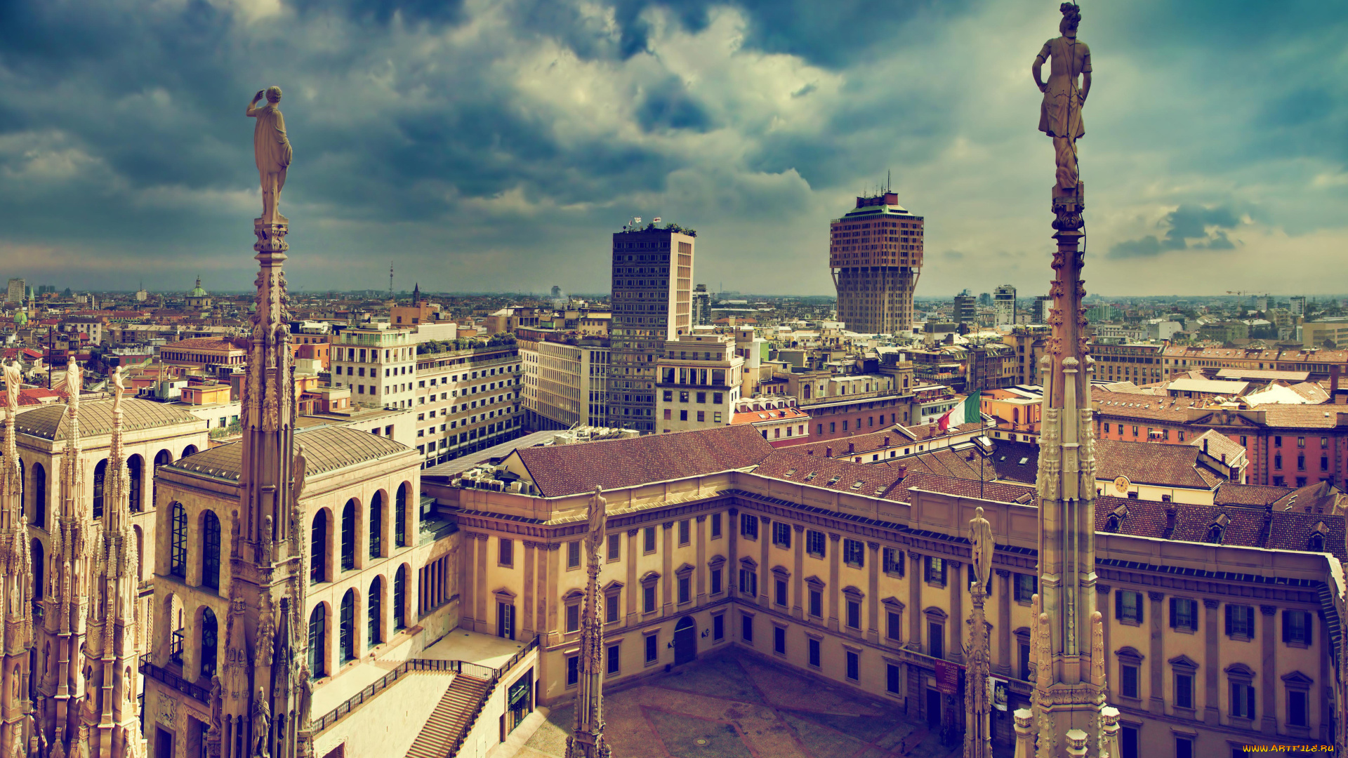 милан, италия, города, милан, , город, архитектура, старый, лето, европа