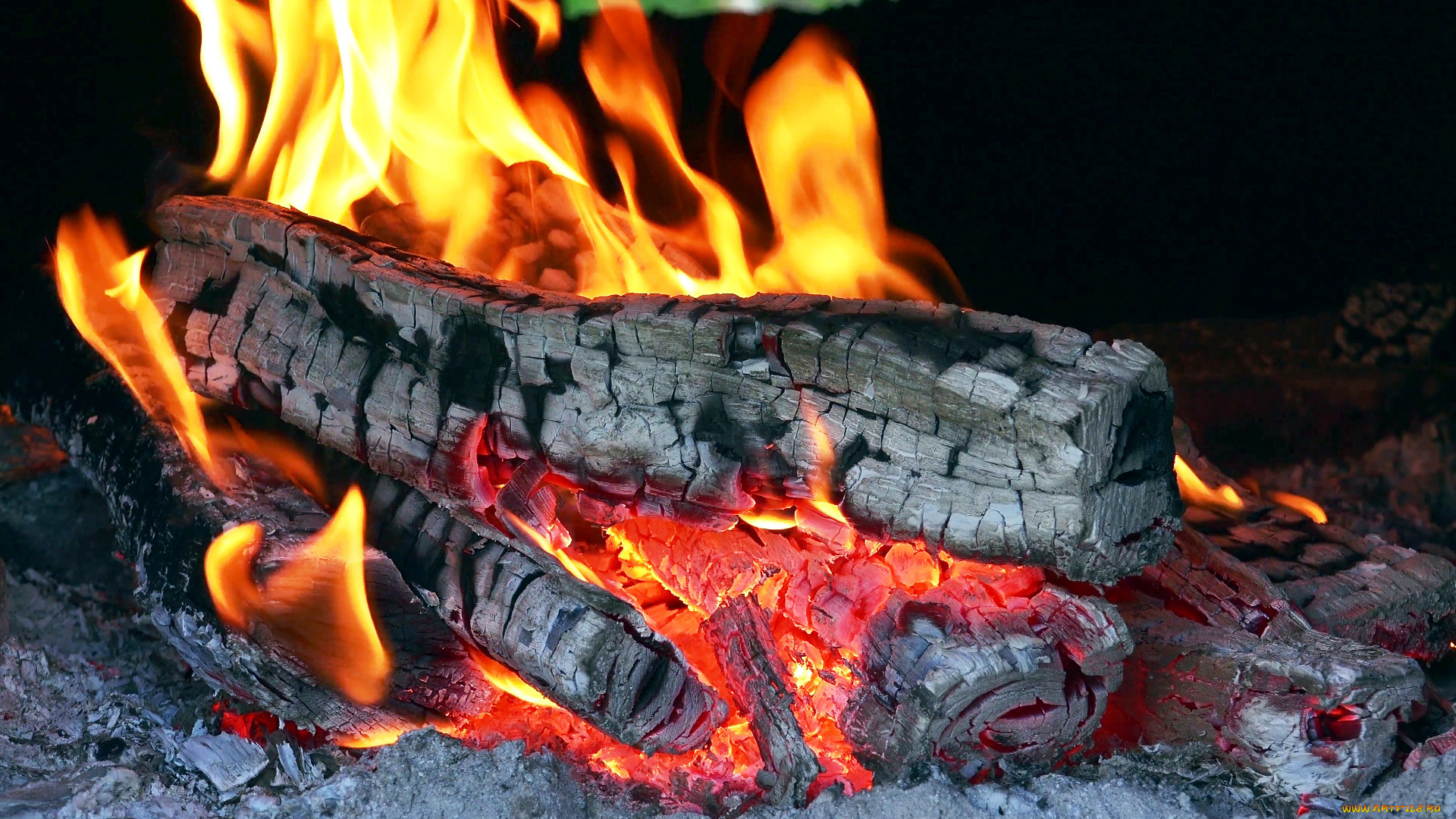 природа, огонь, жар
