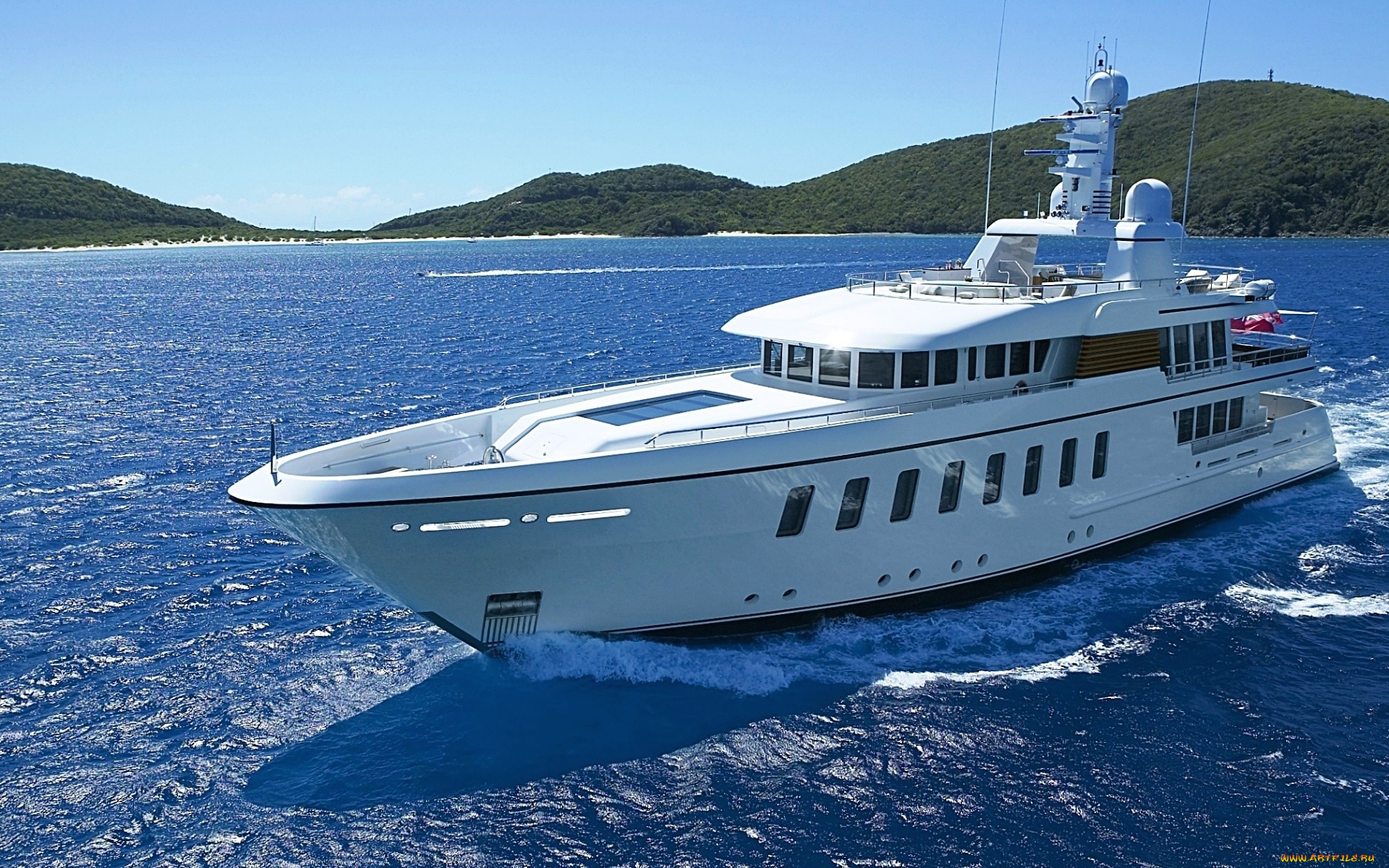 корабли, Яхты, берег, море