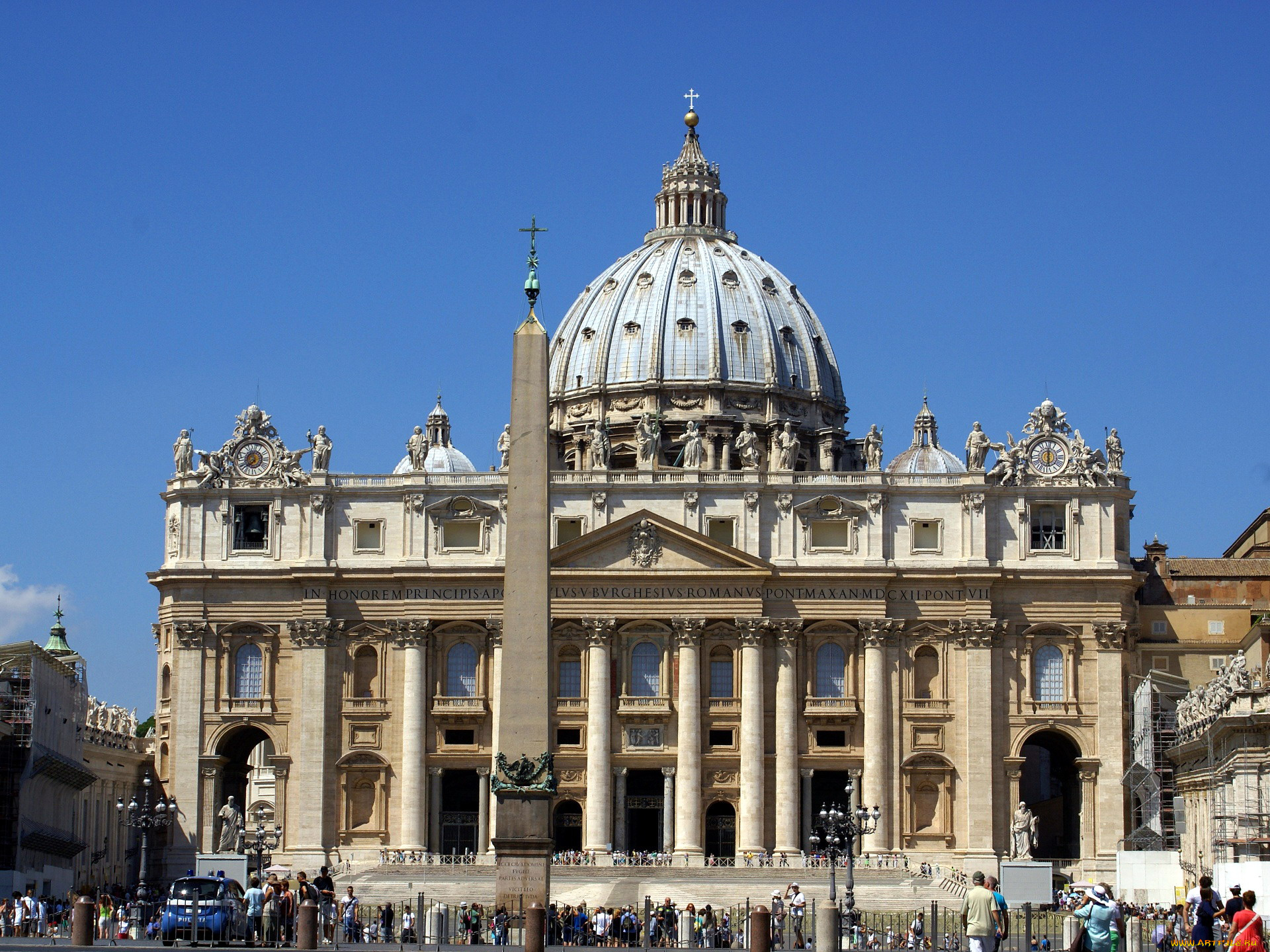 piazza, and, basilica, of, san, pietro, города, рим, , ватикан, , италия, piazza, and, basilica, of, san, pietro