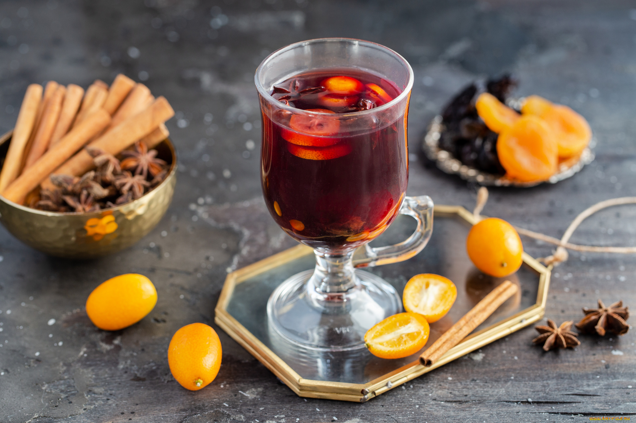 еда, напитки, , Чай, корица, кумкват, чай