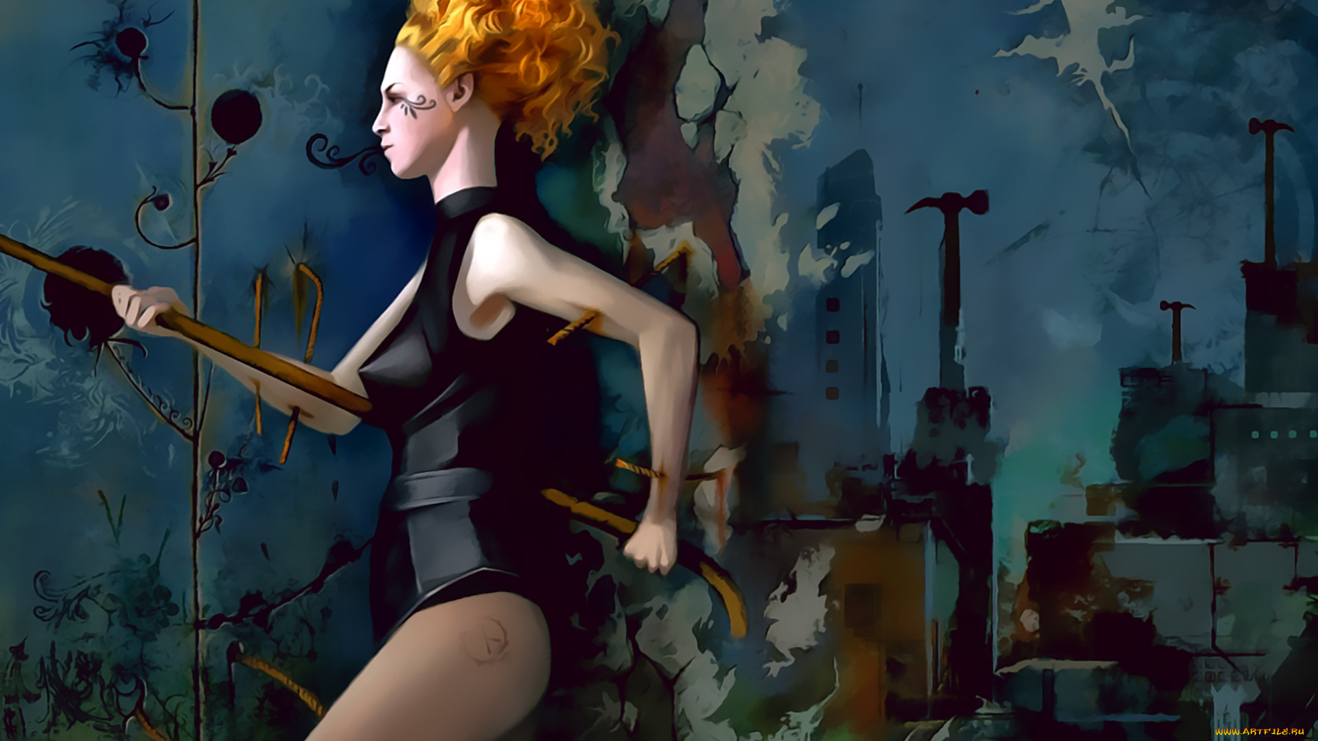 календари, фэнтези, 2019, calendar, девушка, профиль