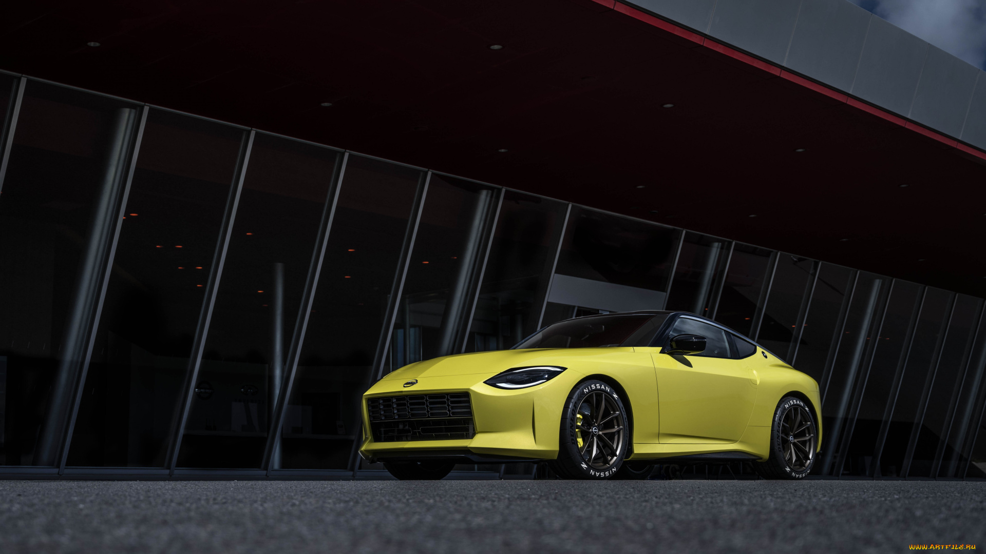 автомобили, nissan, datsun, концепт, 2020, z, proto, желтый, спорткар