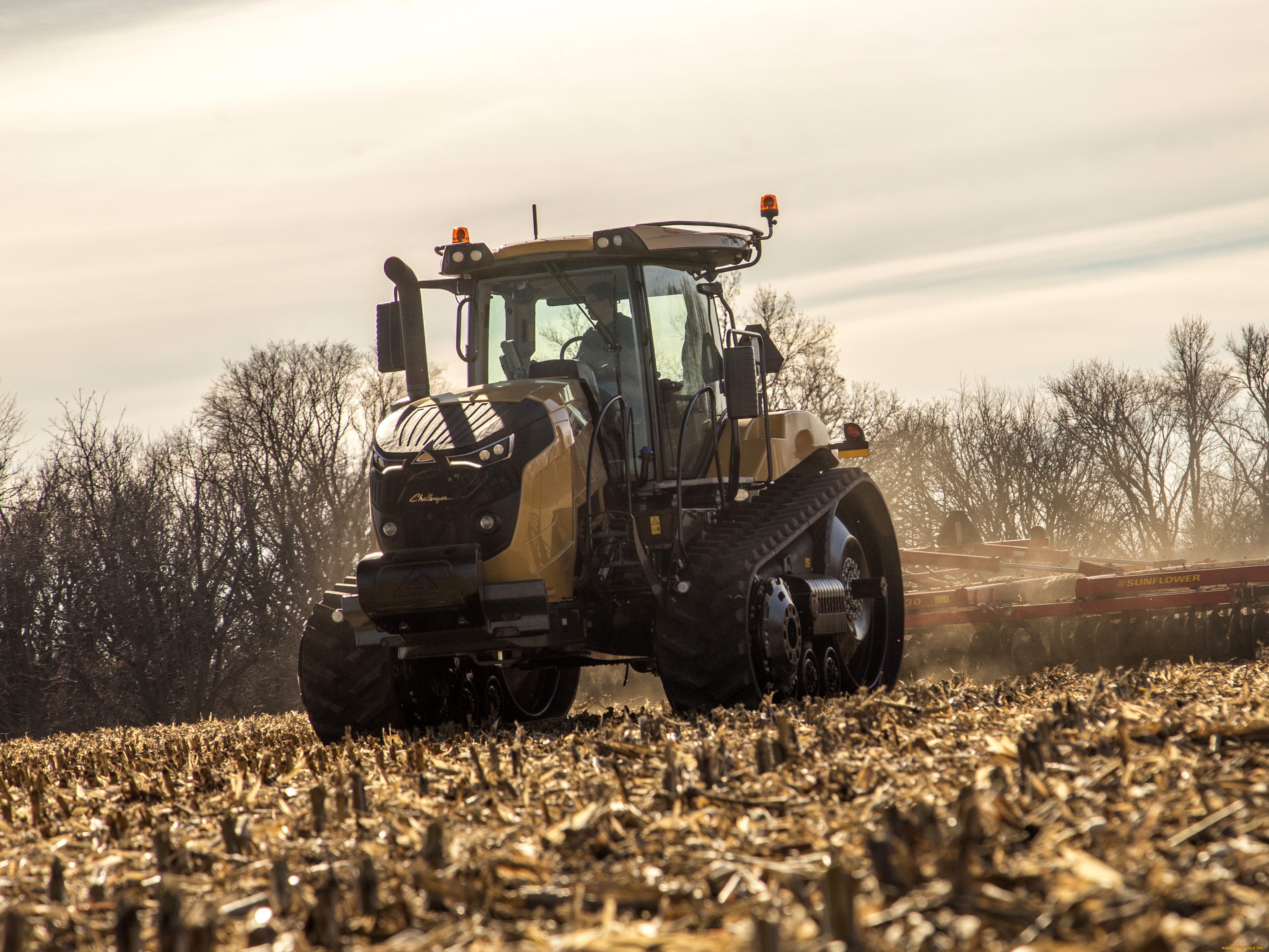 техника, тракторы, на, гусенецах, challenger