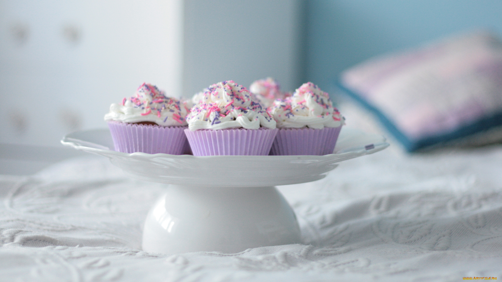 еда, пирожные, , кексы, , печенье, кексы, тарелка, постель