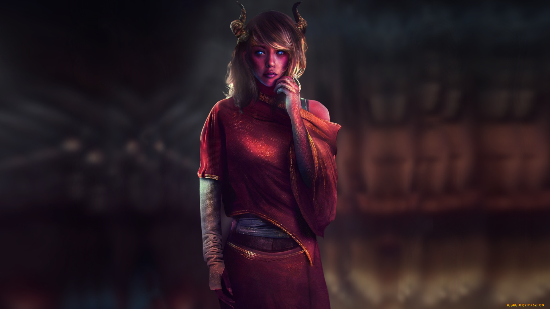 фэнтези, демоны, девушка