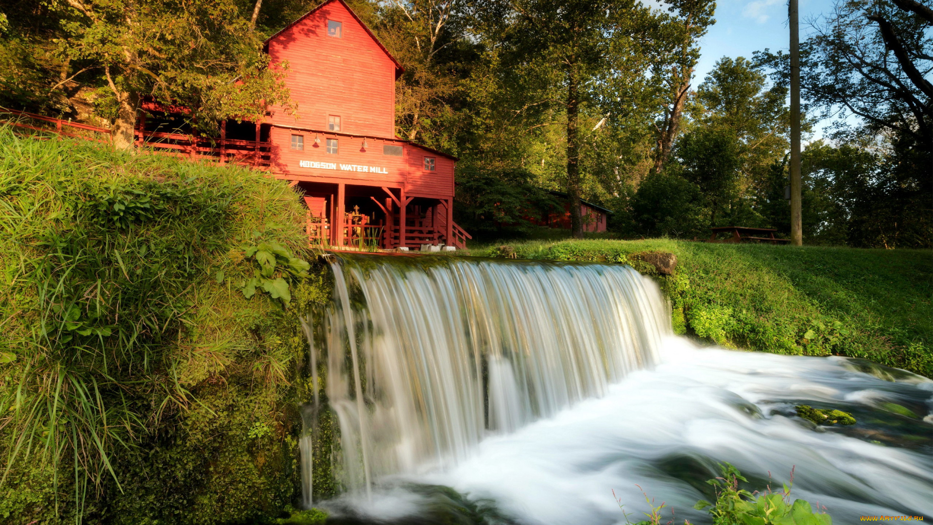 hodgson, grist, mill, missouri, разное, мельницы, hodgson, grist, mill