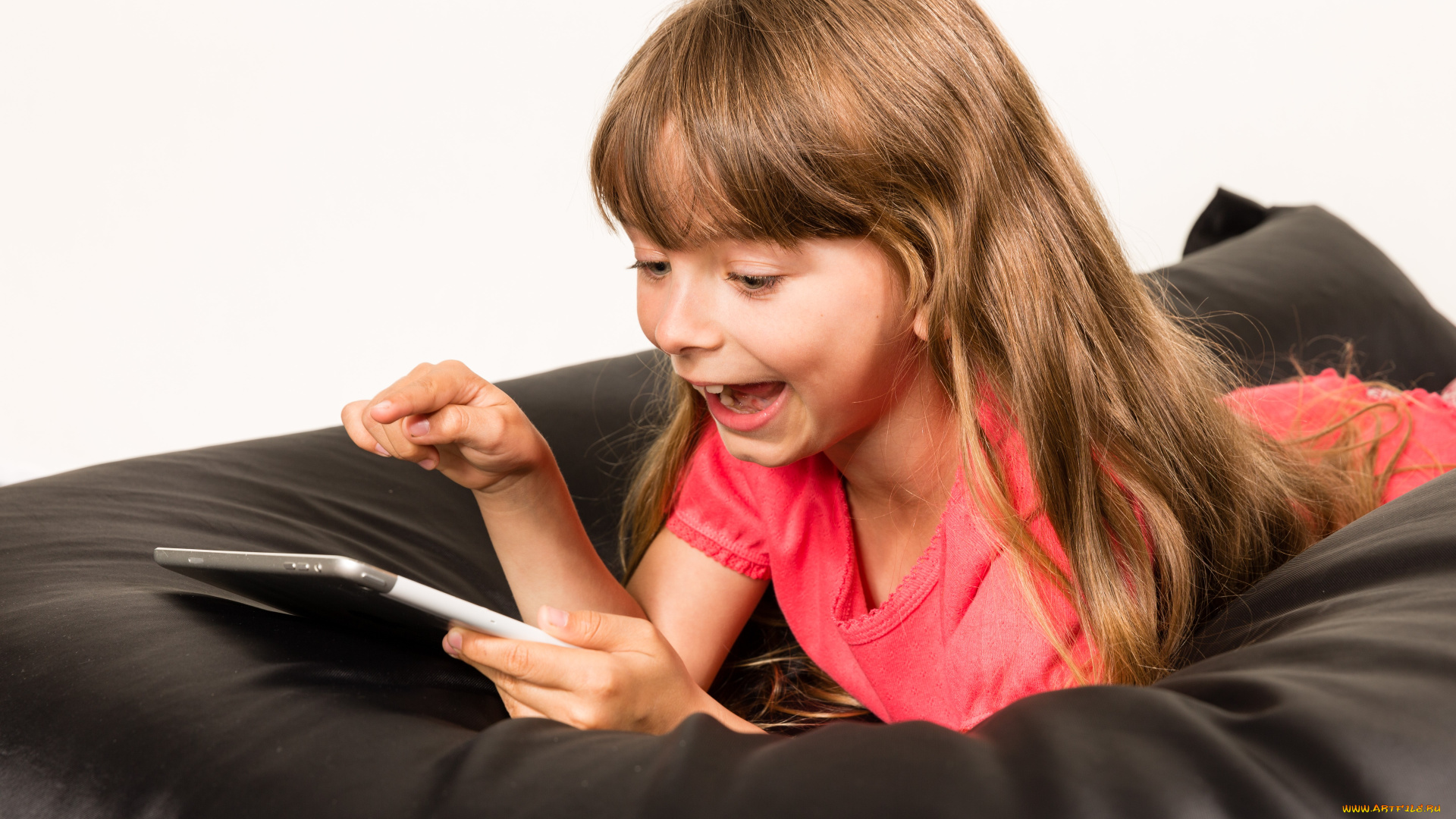 разное, дети, девочка, планшет