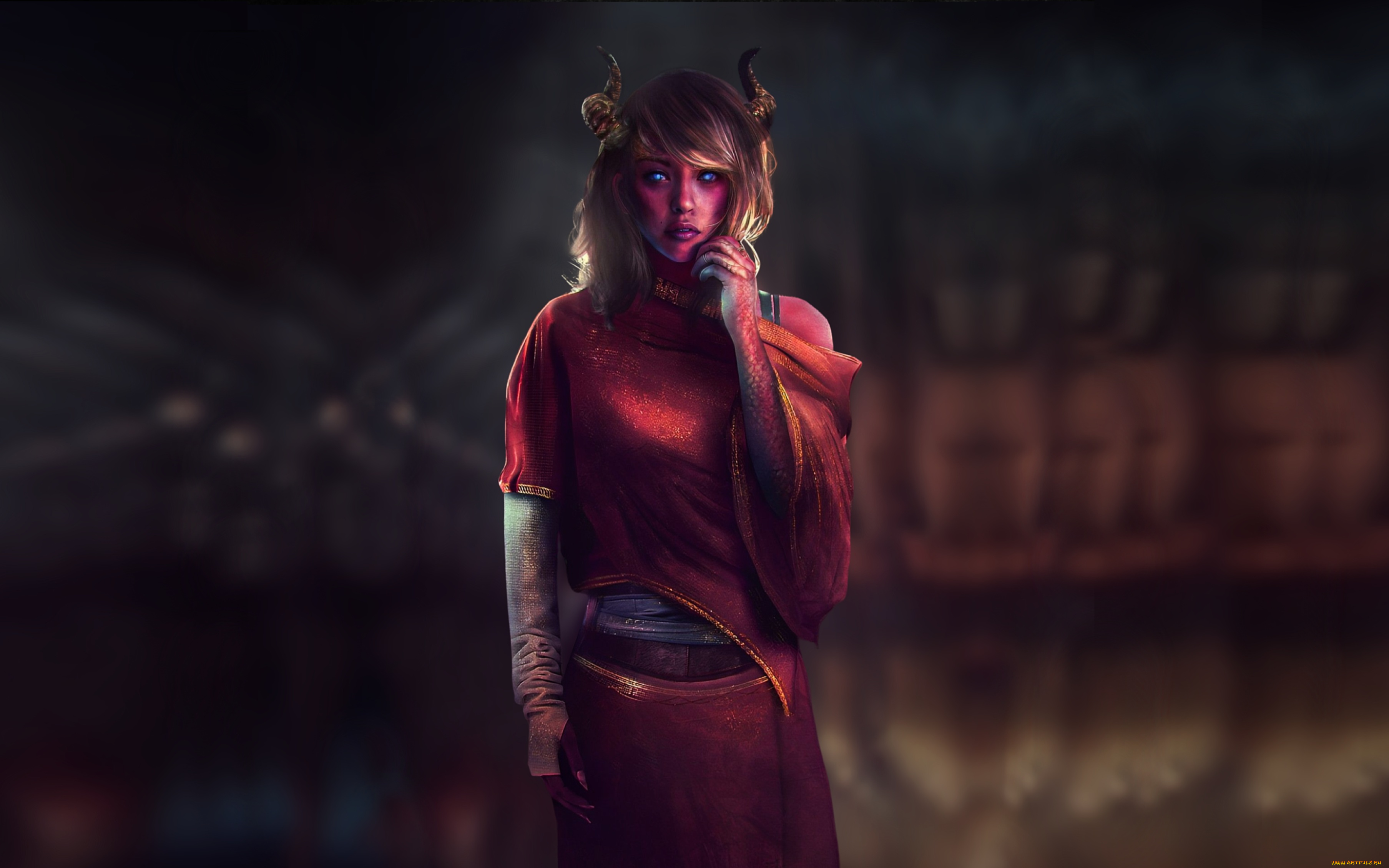 фэнтези, демоны, девушка