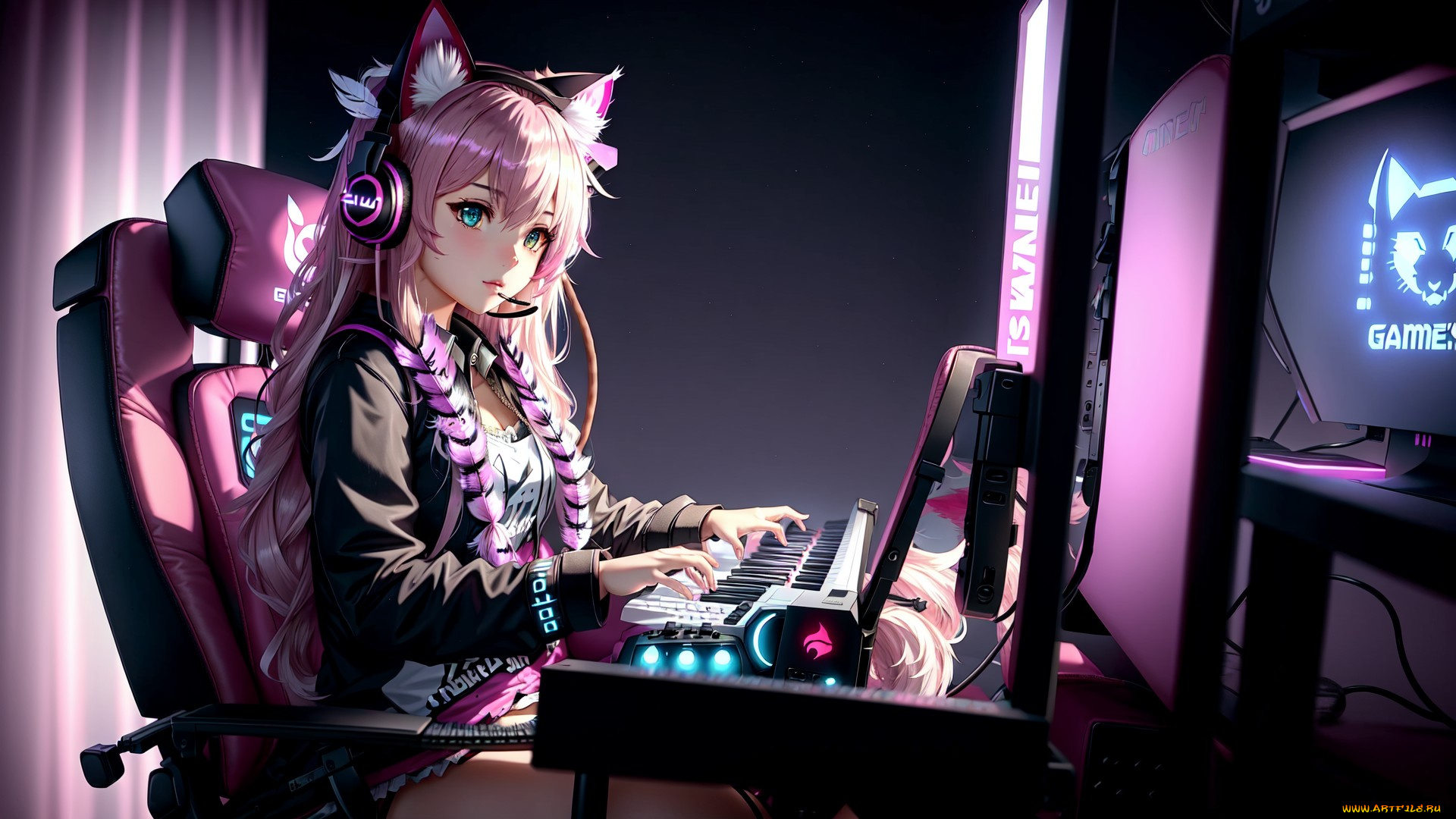 аниме, музыка, нейросети, графика, нейроарт, ai, art, нейронные, сети, рисунки, нейро, искусство