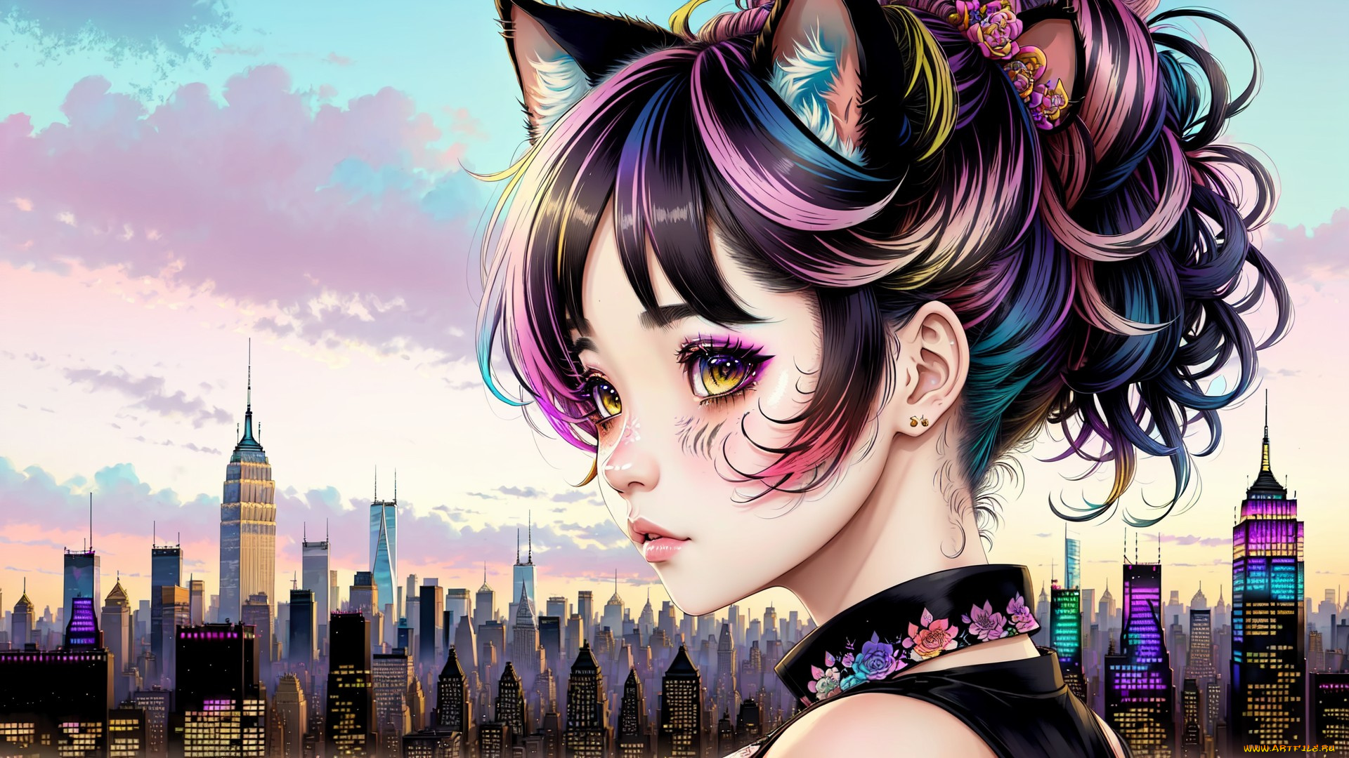 аниме, животные, , существа, нейросети, графика, нейроарт, ai, art, нейронные, сети, рисунки, нейро, искусство