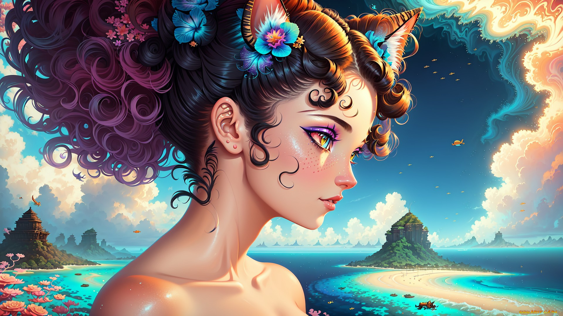 аниме, животные, , существа, нейросети, графика, нейроарт, ai, art, нейронные, сети, рисунки, нейро, искусство