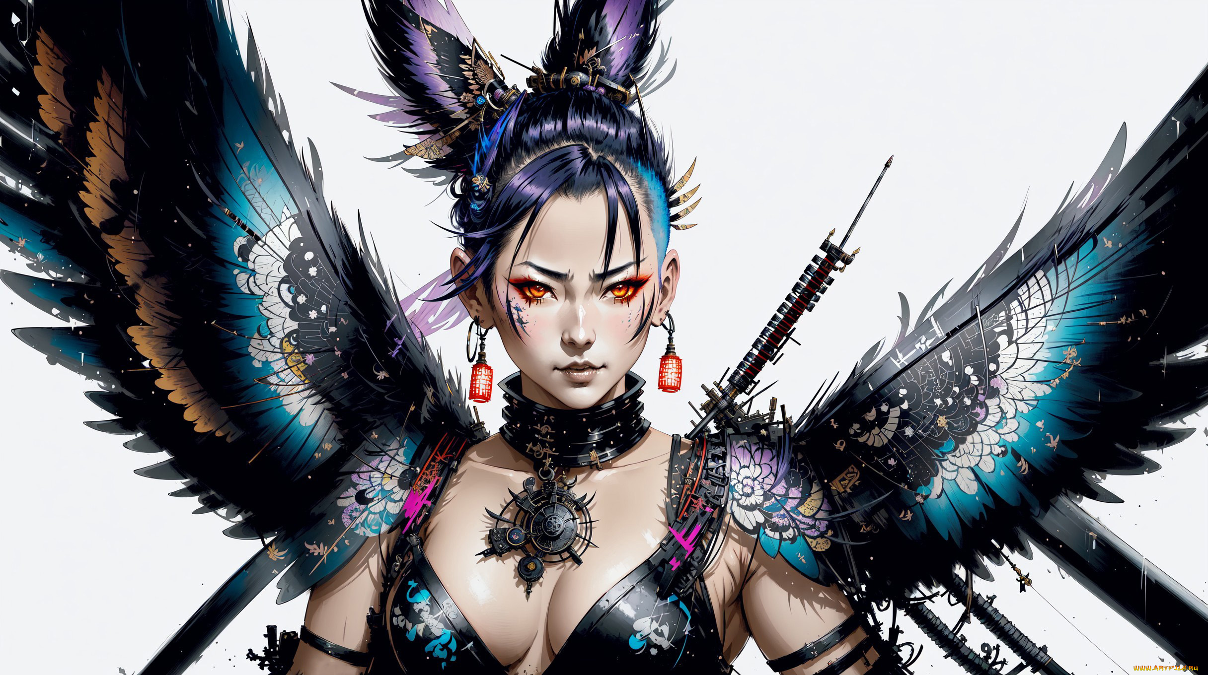 аниме, ангелы, , демоны, нейросети, графика, нейроарт, ai, art, нейронные, сети, рисунки, нейро, искусство