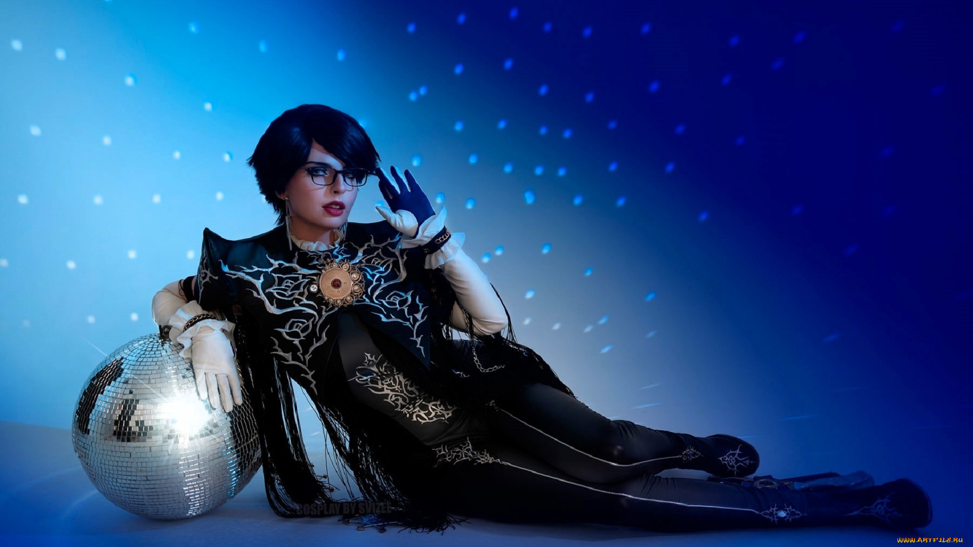 svizee, девушки, анастасия, волкова, , образ, косплей, наряд, костюм, очки, шар