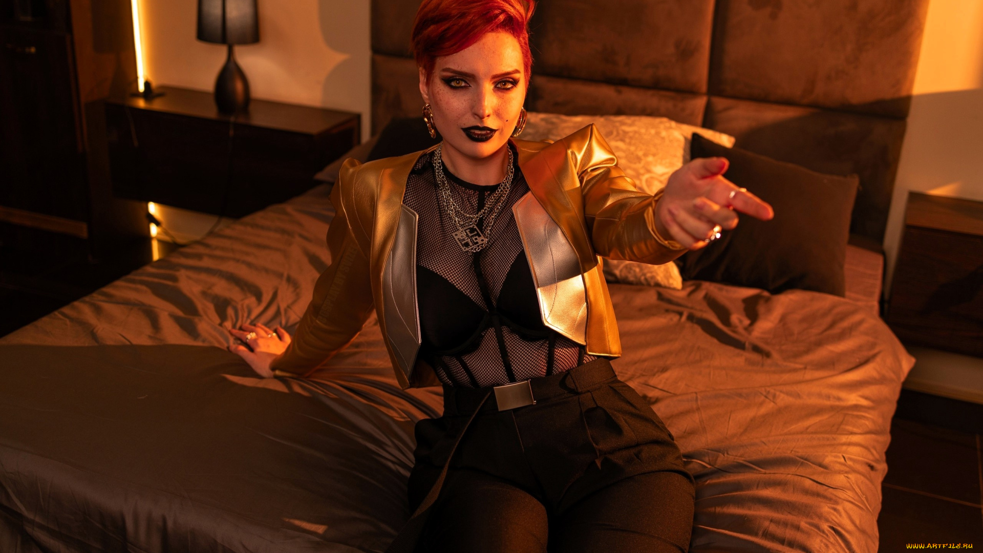 svizee, девушки, анастасия, волкова, , образ, косплей, наряд, костюм, кровать