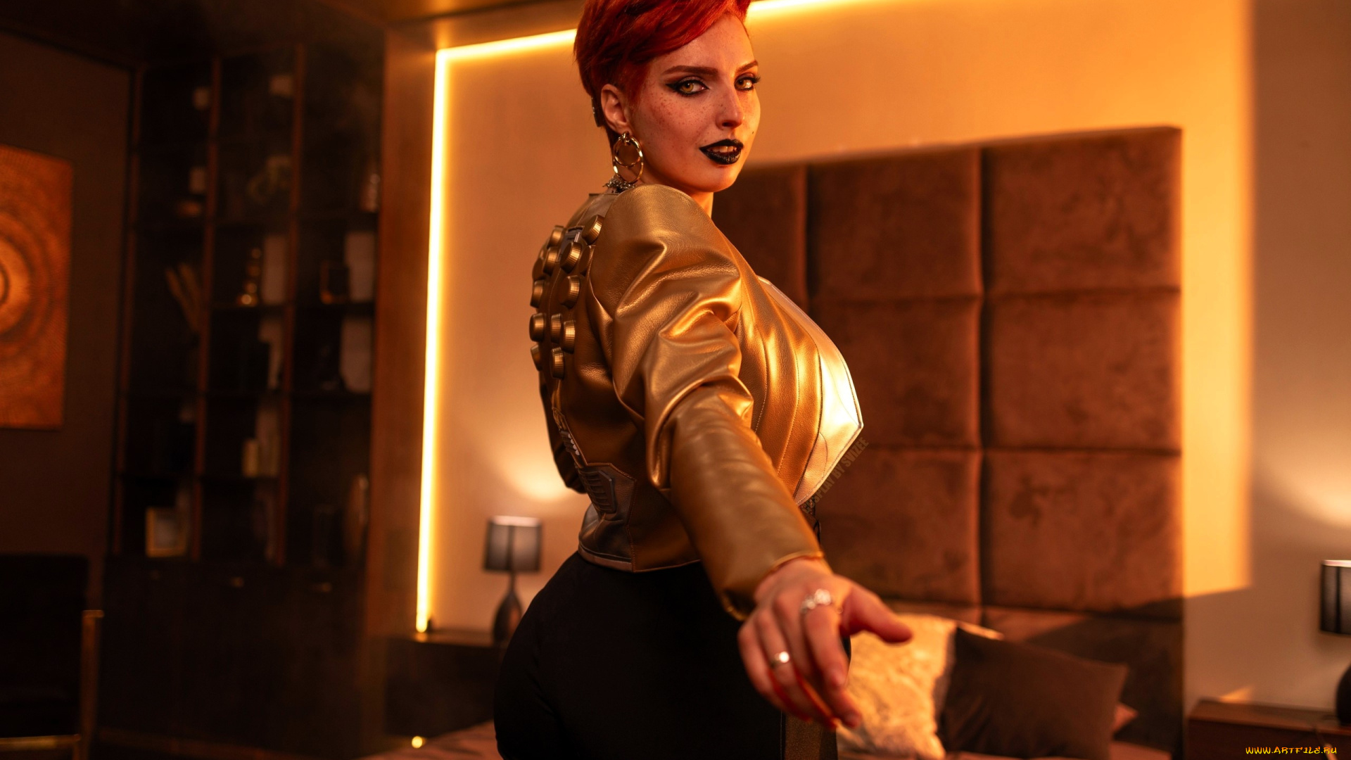 svizee, девушки, анастасия, волкова, , образ, косплей, наряд, костюм, кровать