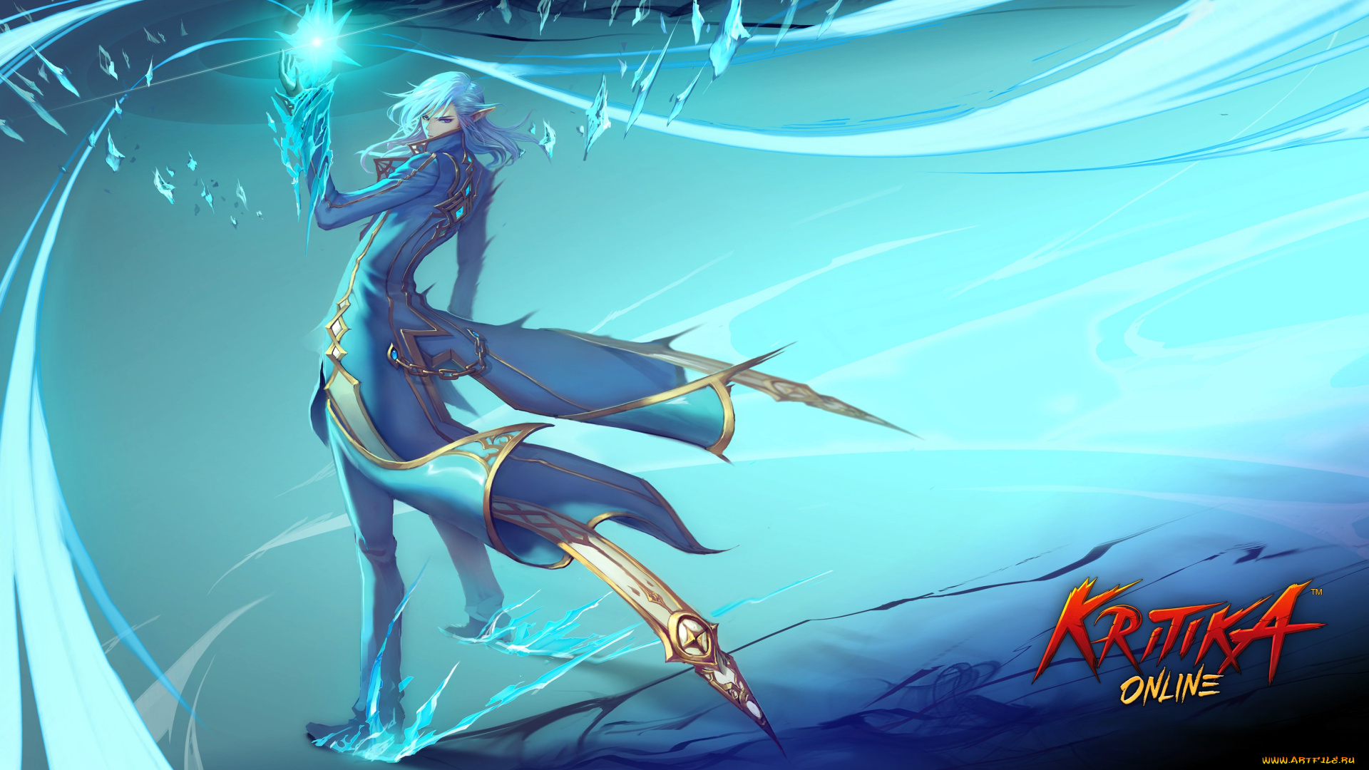 видео, игры, kritika, online, эльф, маг, магия