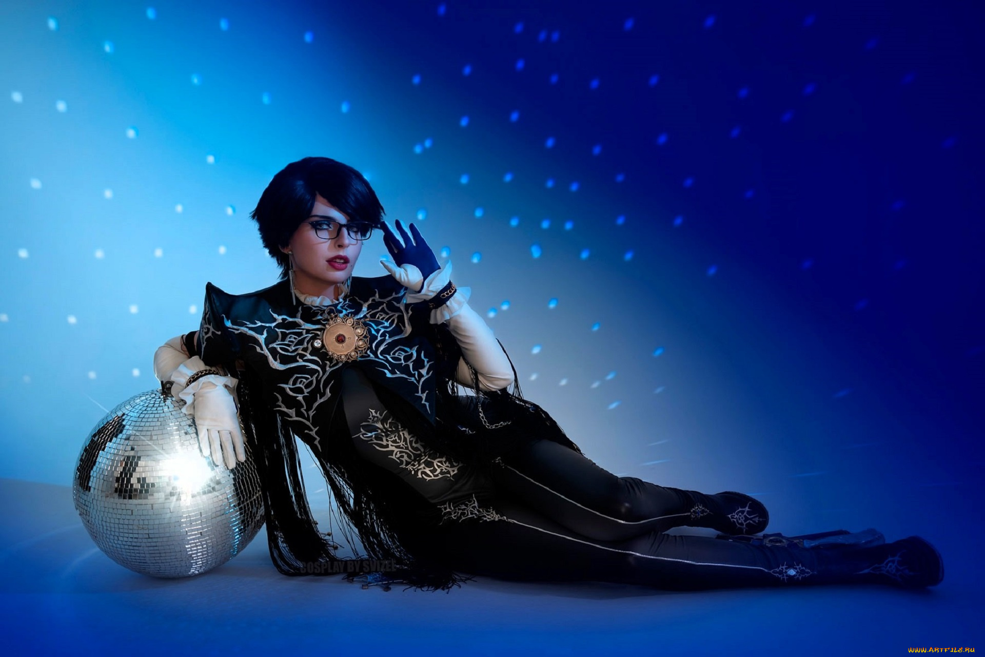 svizee, девушки, анастасия, волкова, , образ, косплей, наряд, костюм, очки, шар