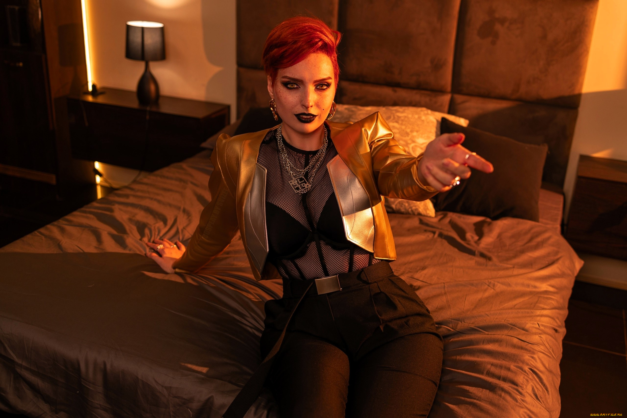 svizee, девушки, анастасия, волкова, , образ, косплей, наряд, костюм, кровать