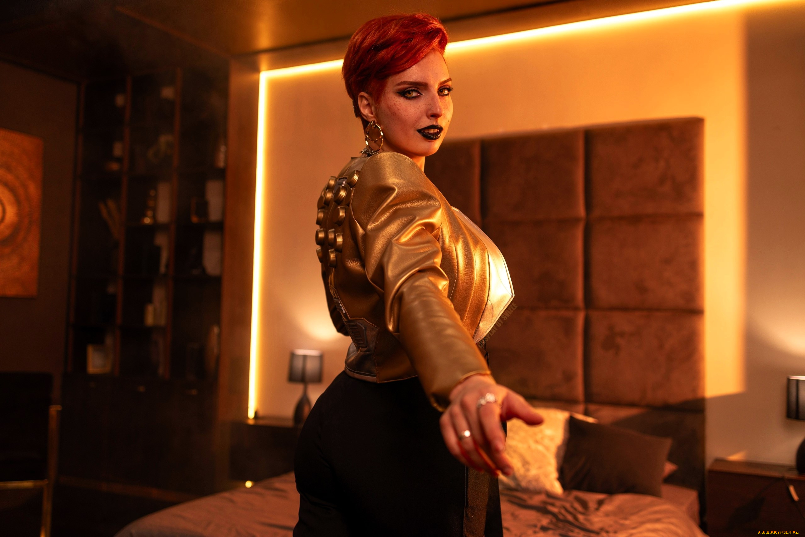 svizee, девушки, анастасия, волкова, , образ, косплей, наряд, костюм, кровать