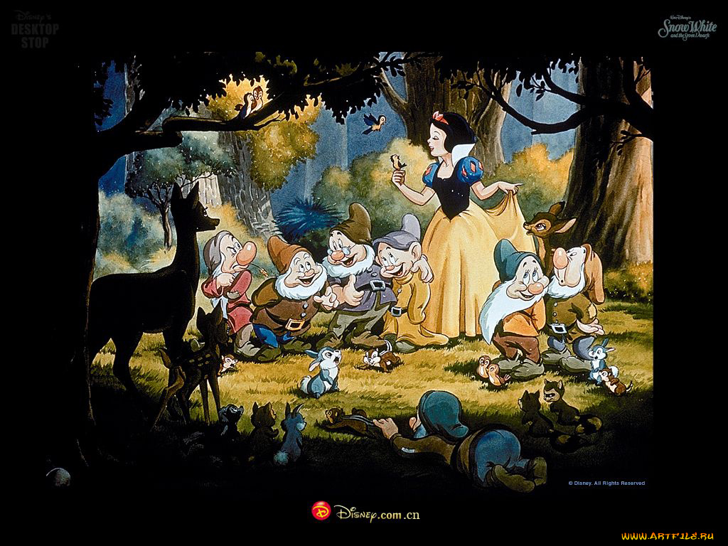 мультфильмы, snow, white, and, the, seven, dwarfs, disney, белоснежка, гномы