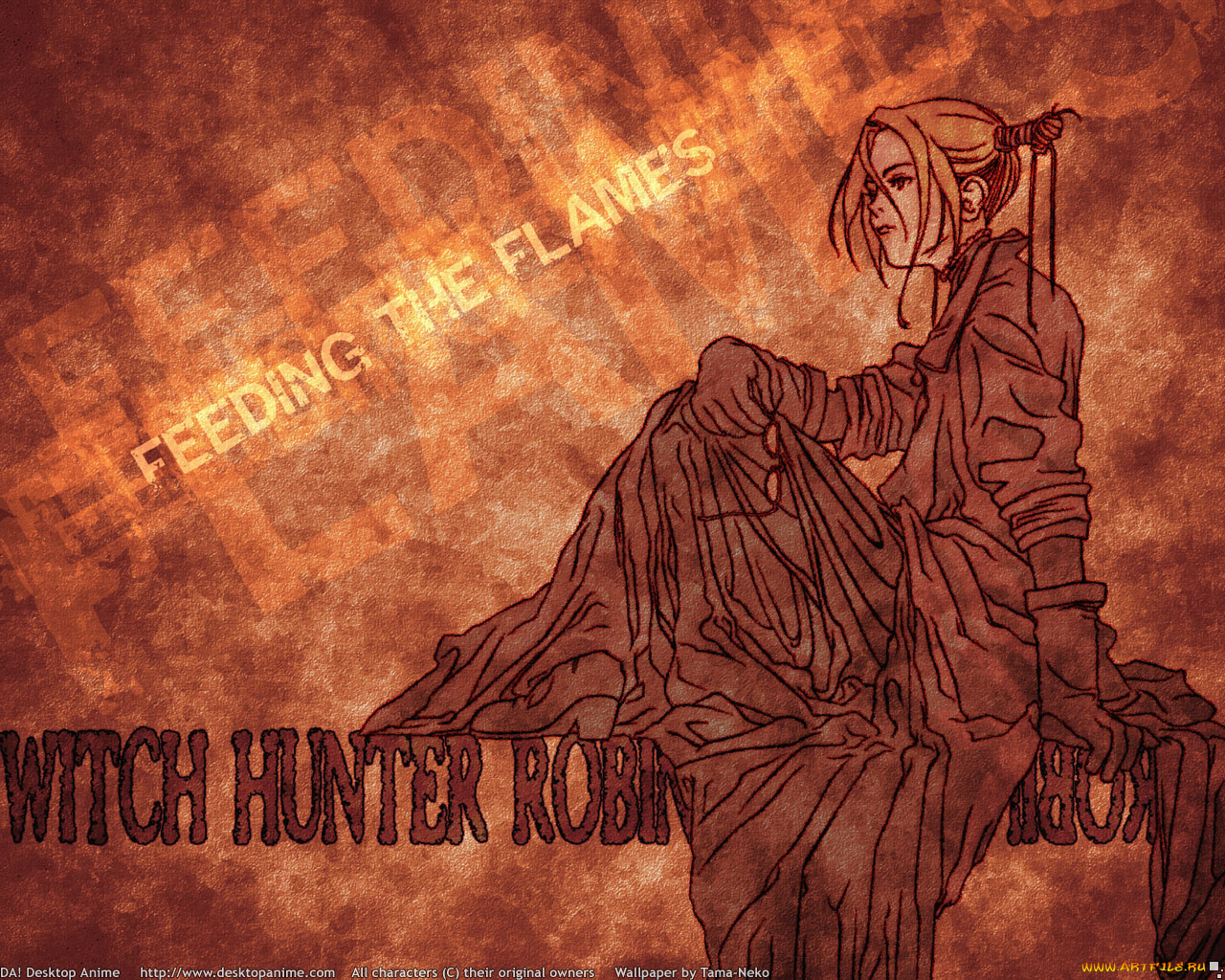 аниме, witch, hunter, robin