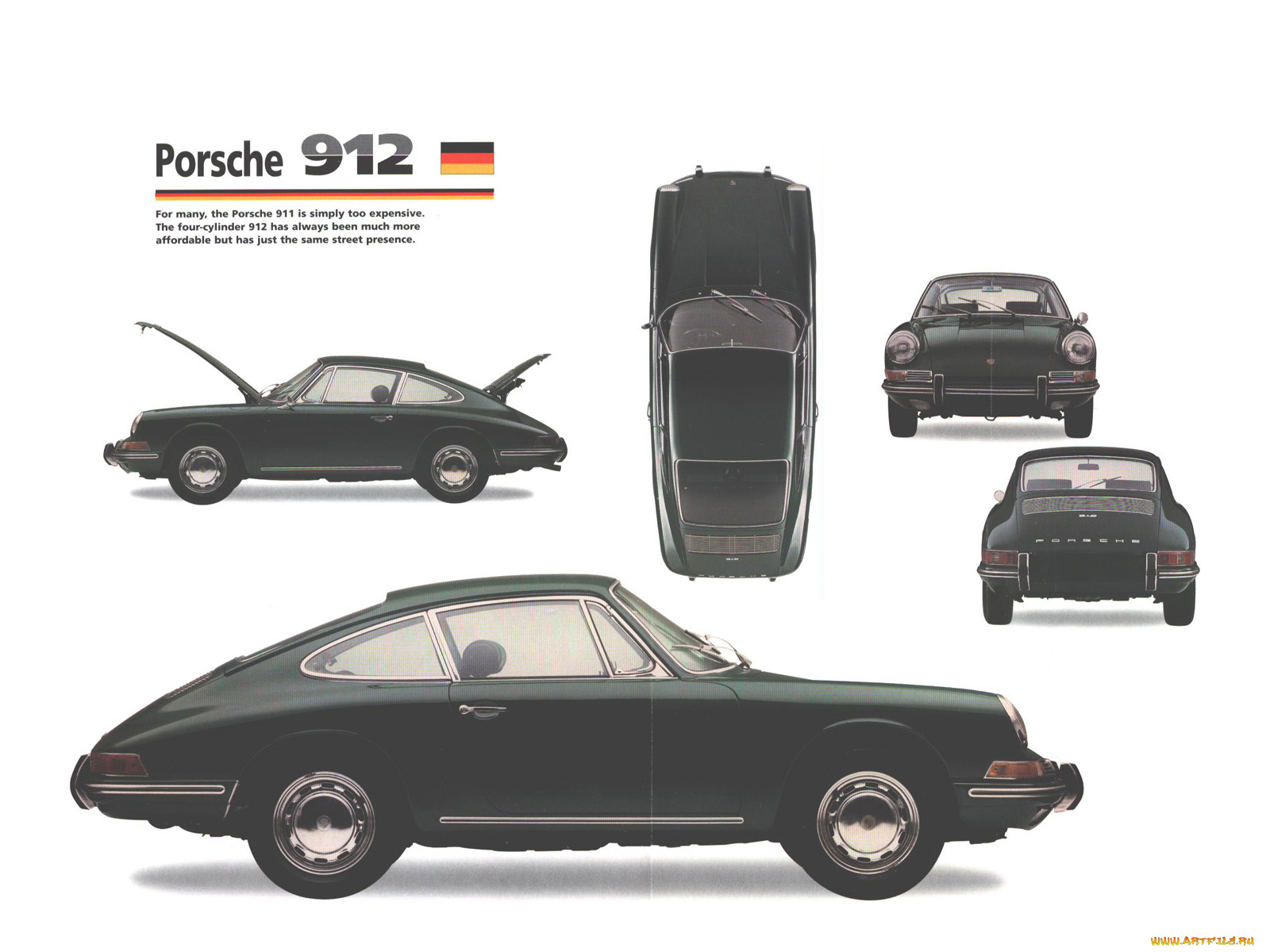 porsche, 912, 1967, автомобили