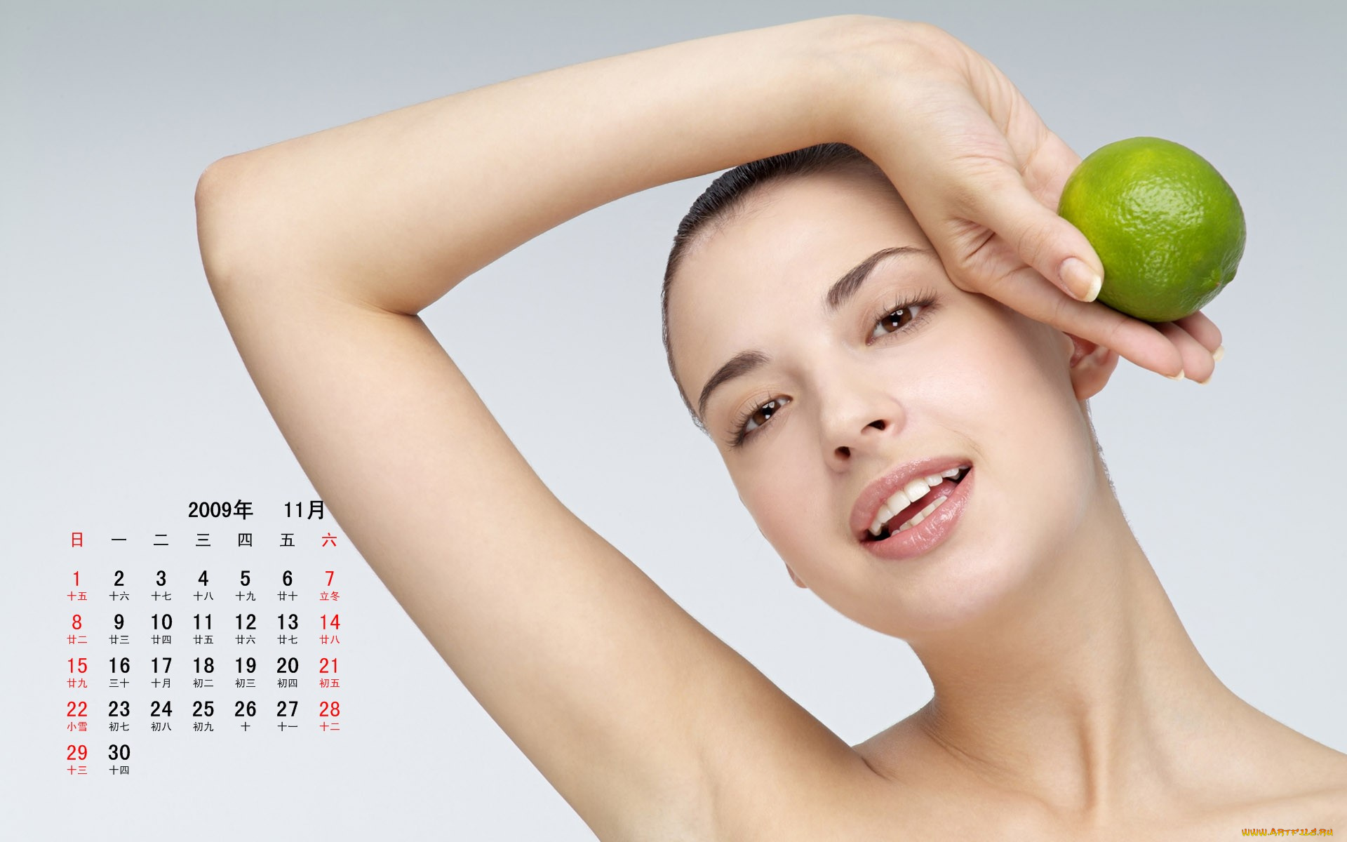 календари, девушки