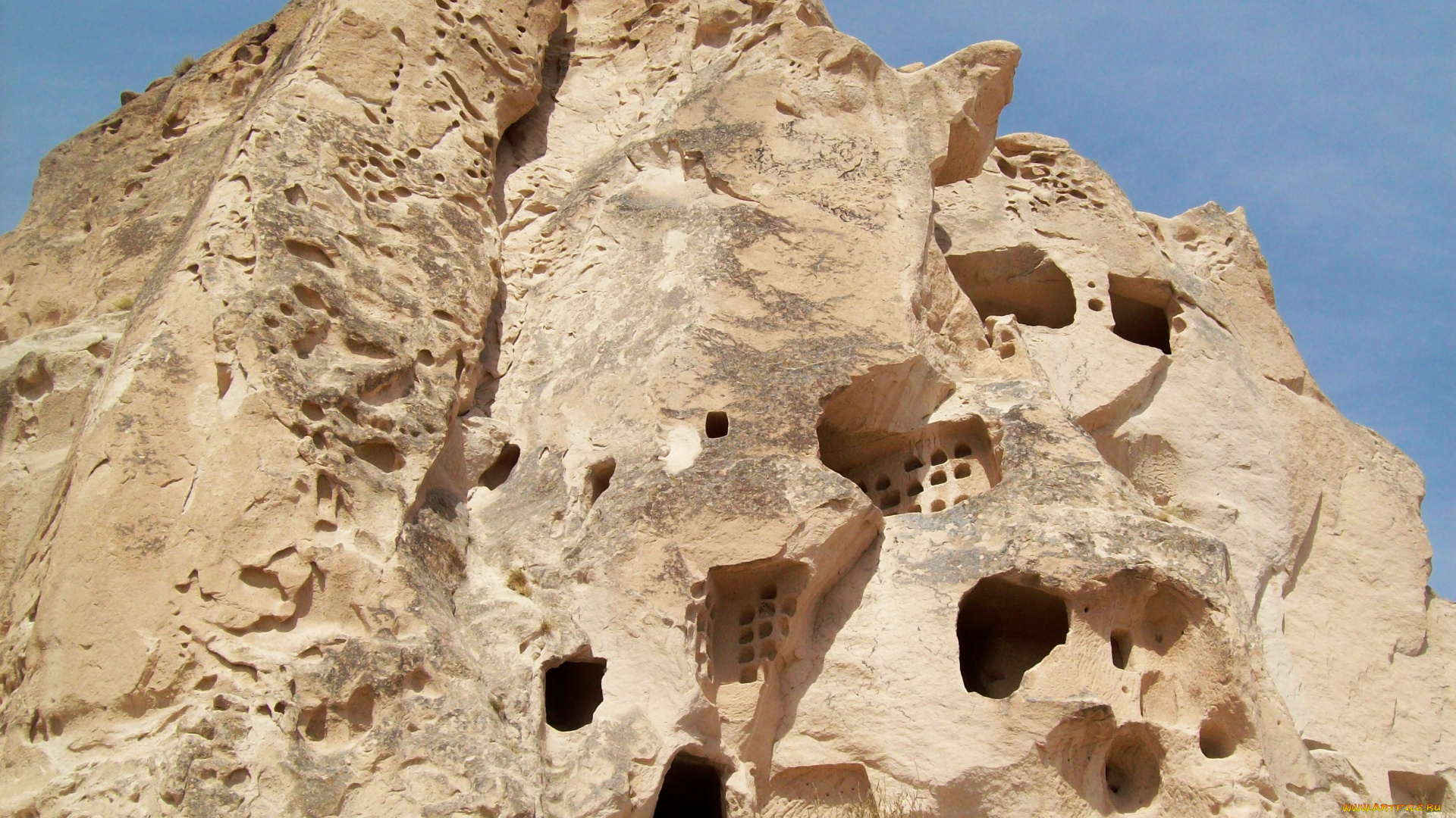 кападокия, турция, природа, горы