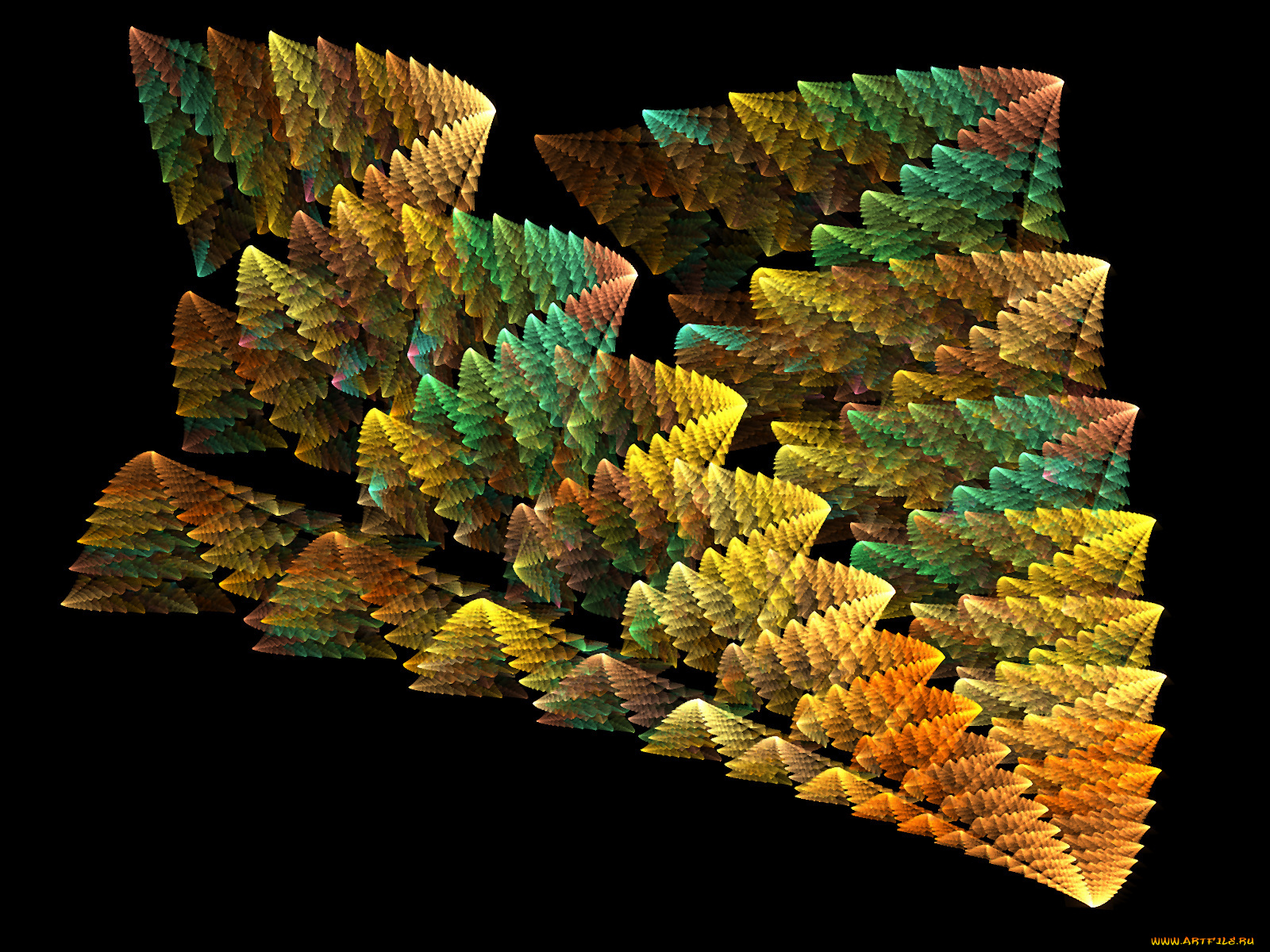 3д, графика, fractal, фракталы, узор, абстракция, фон, тёмный